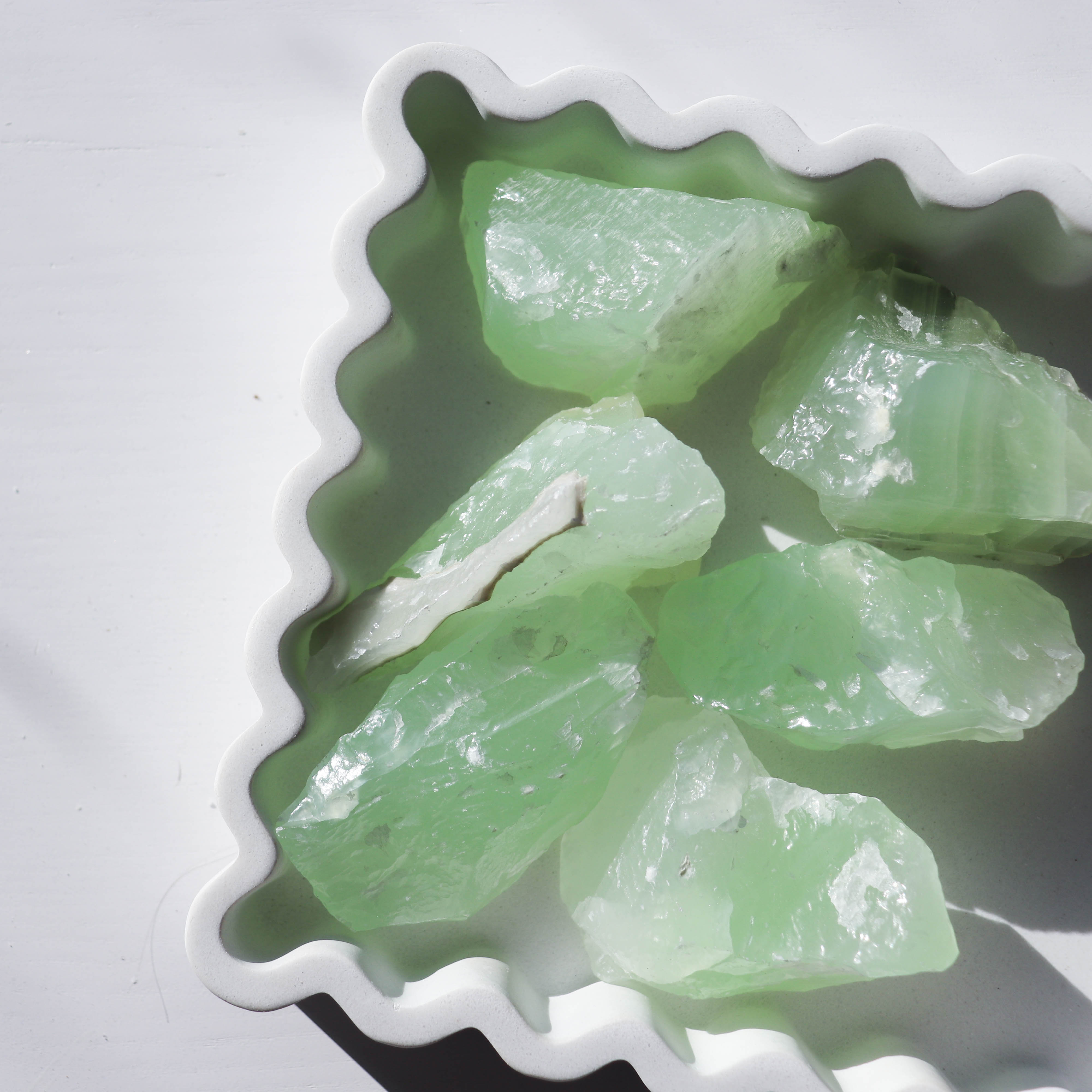 Emerald Calcite Raw Medium