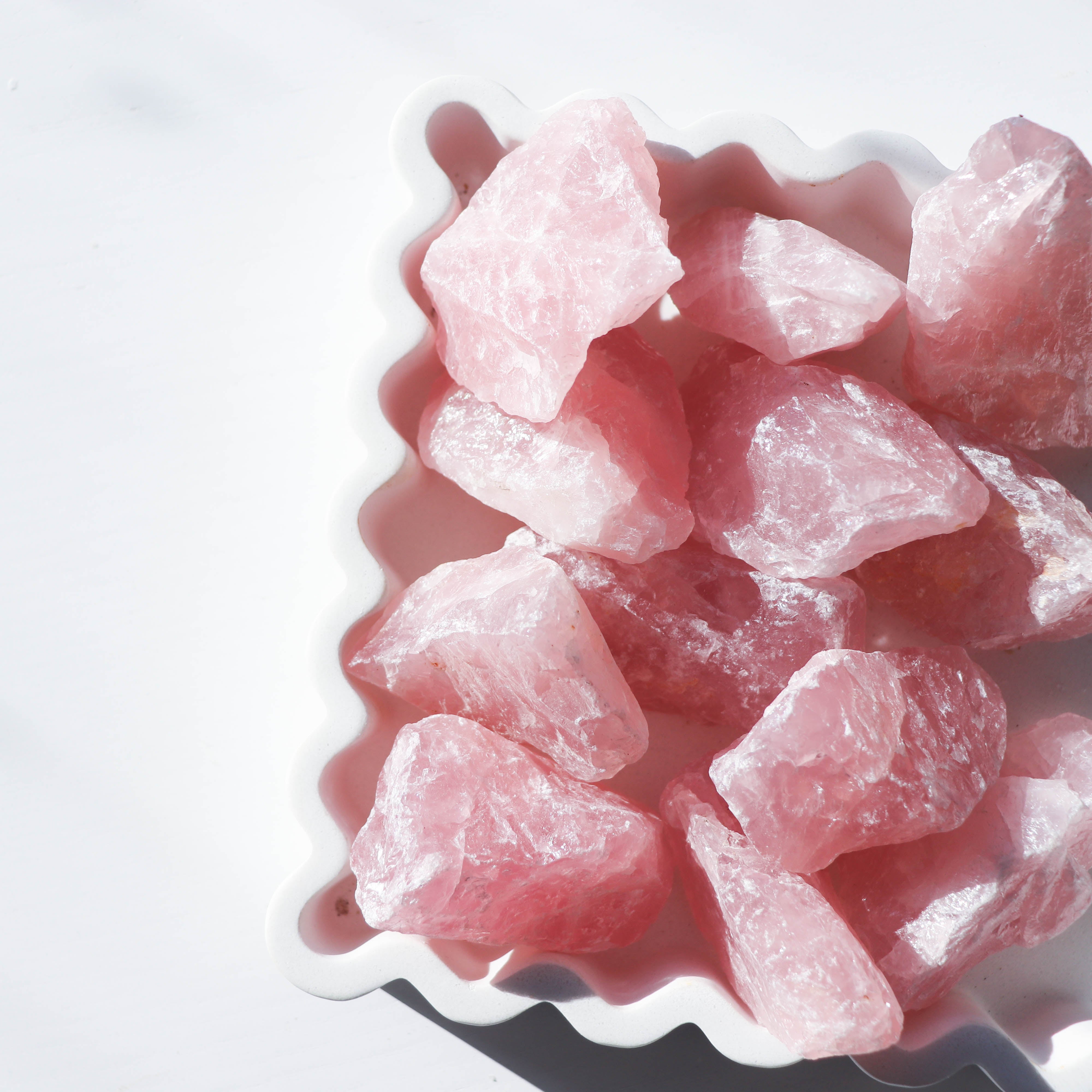 Rose Quartz Raw Medium