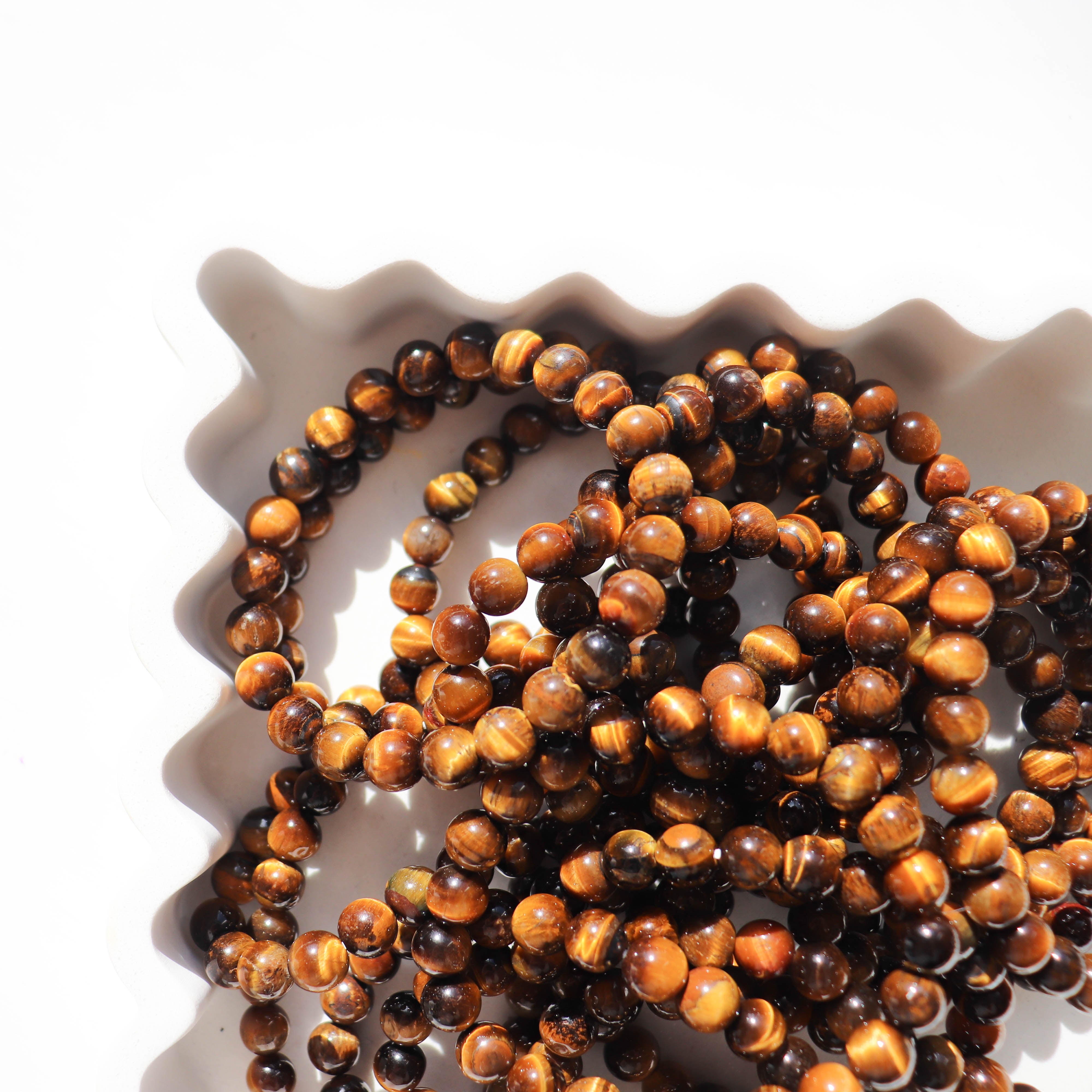 Tiger Eye 8mm Crystal Bracelet