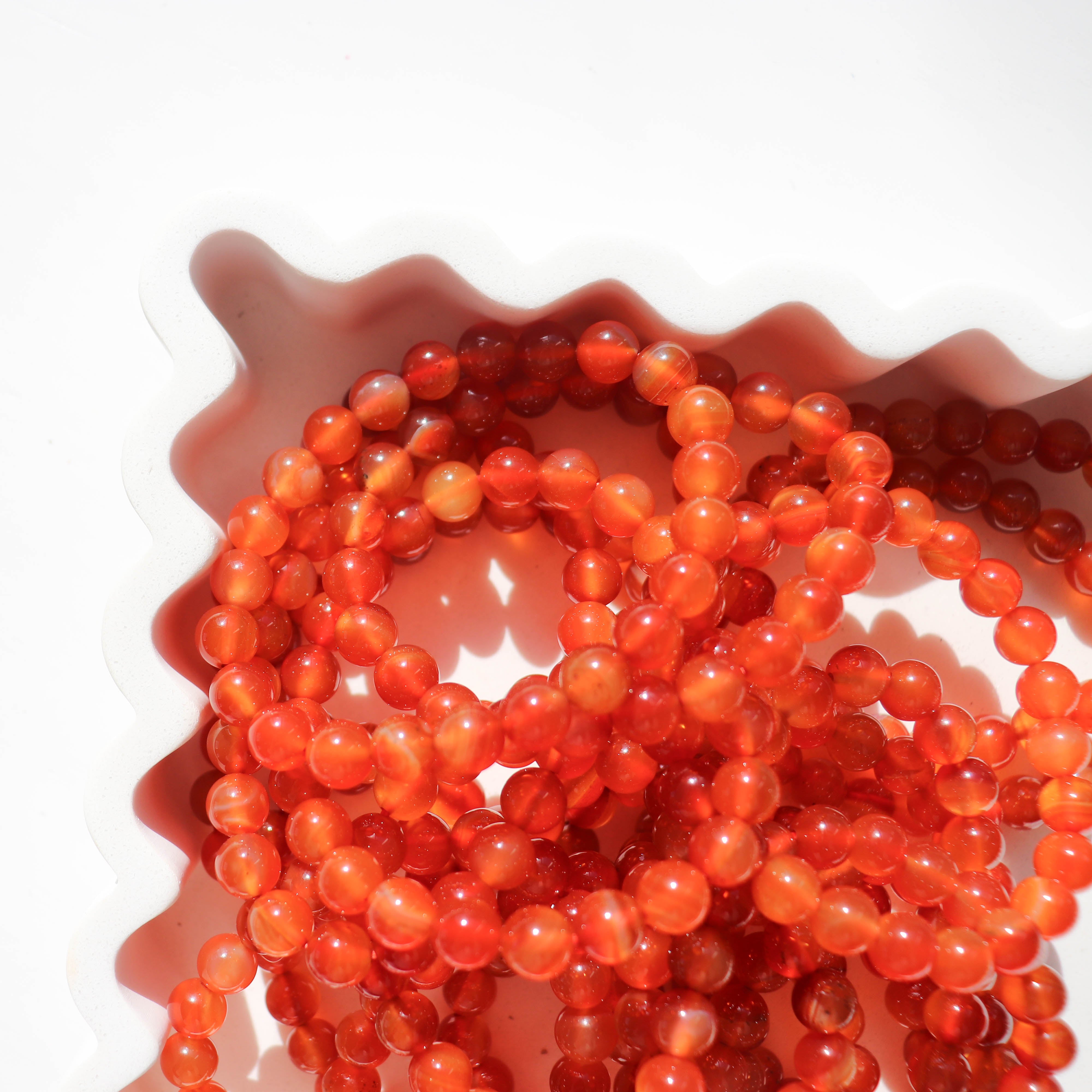 Carnelian 8mm Crystal Bracelet