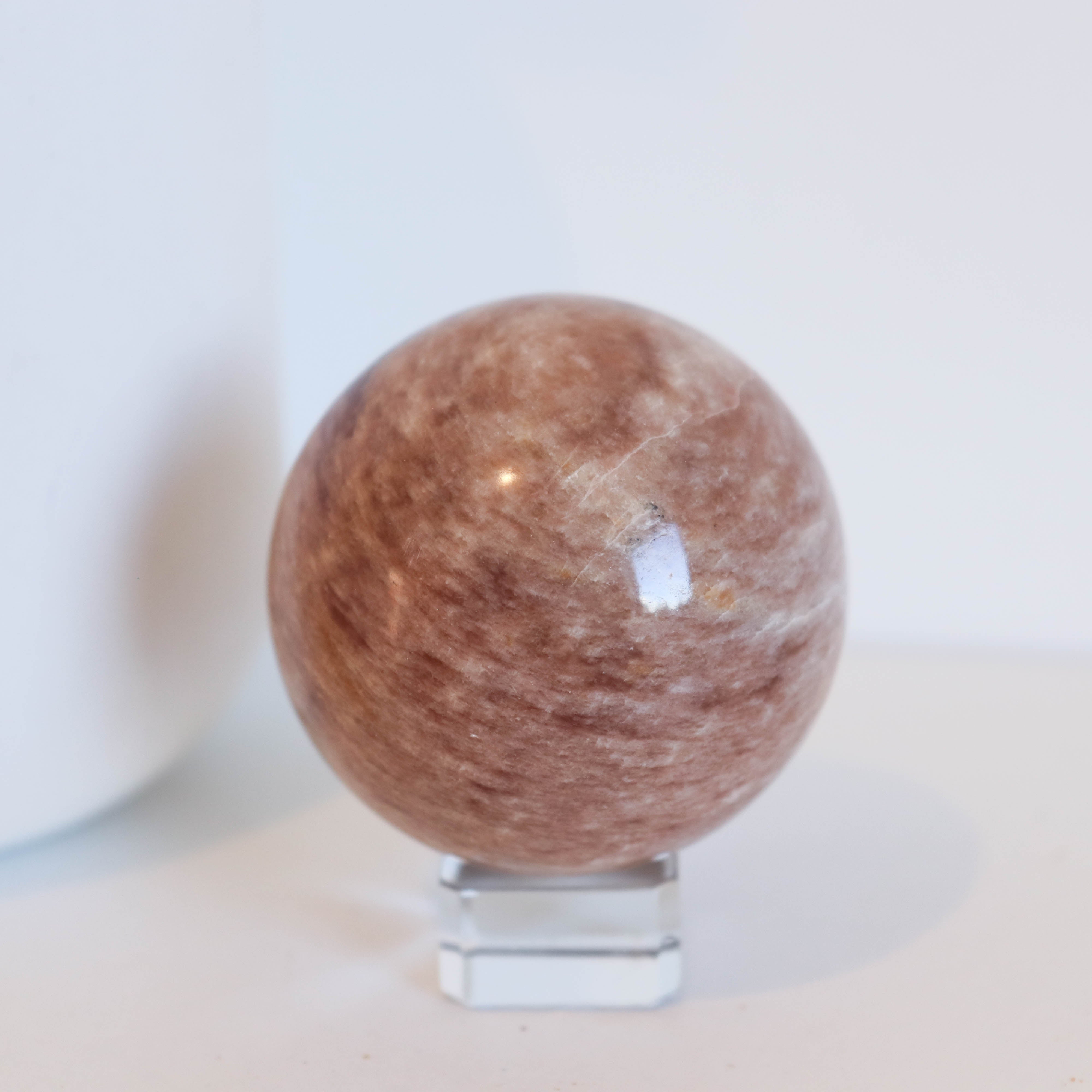 Peach Moonstone Sphere #1