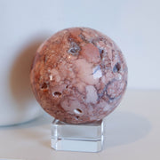 Pink Petal Agate Sphere #1