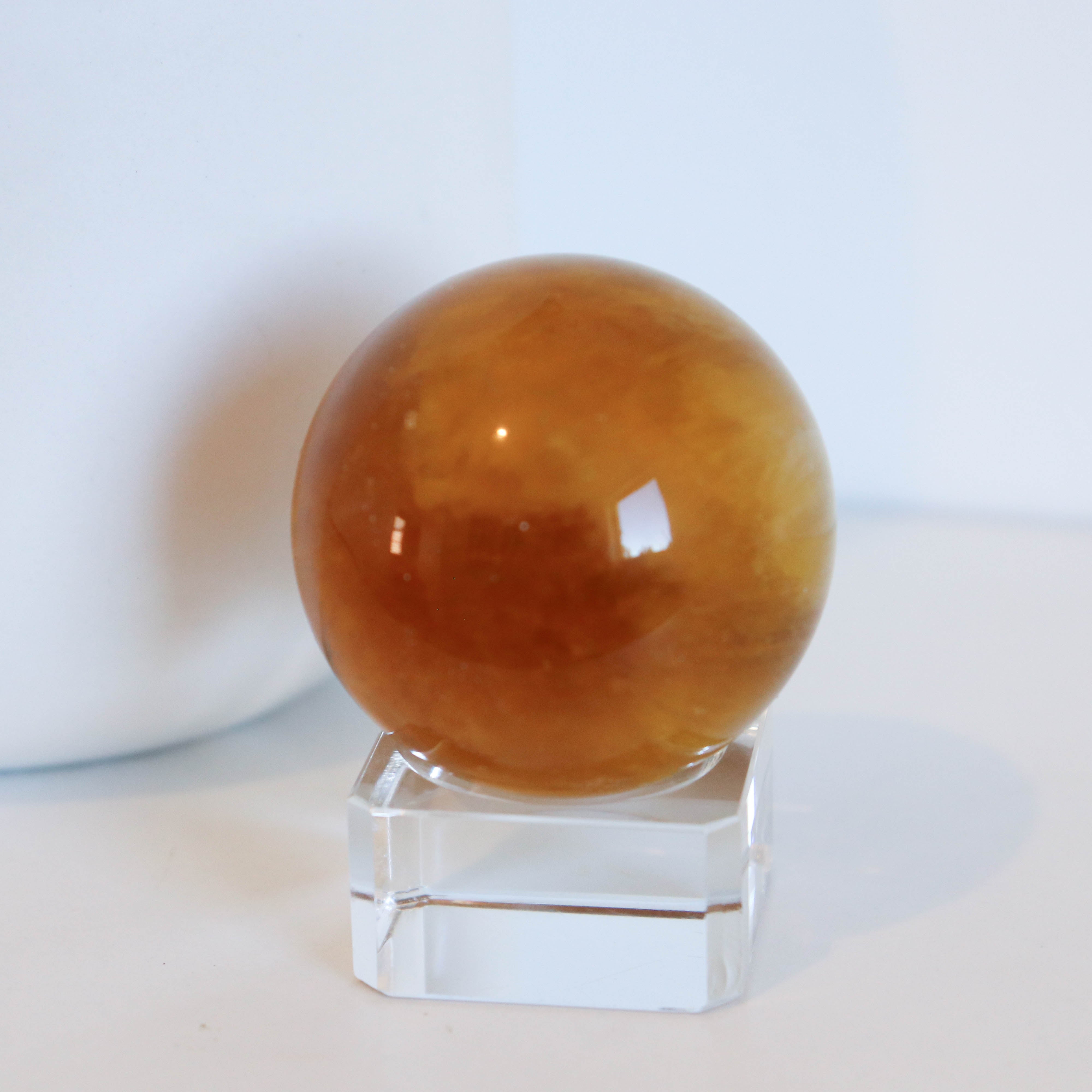 Yellow Fluorite Sphere #1