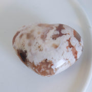 Flower Agate Heart #2