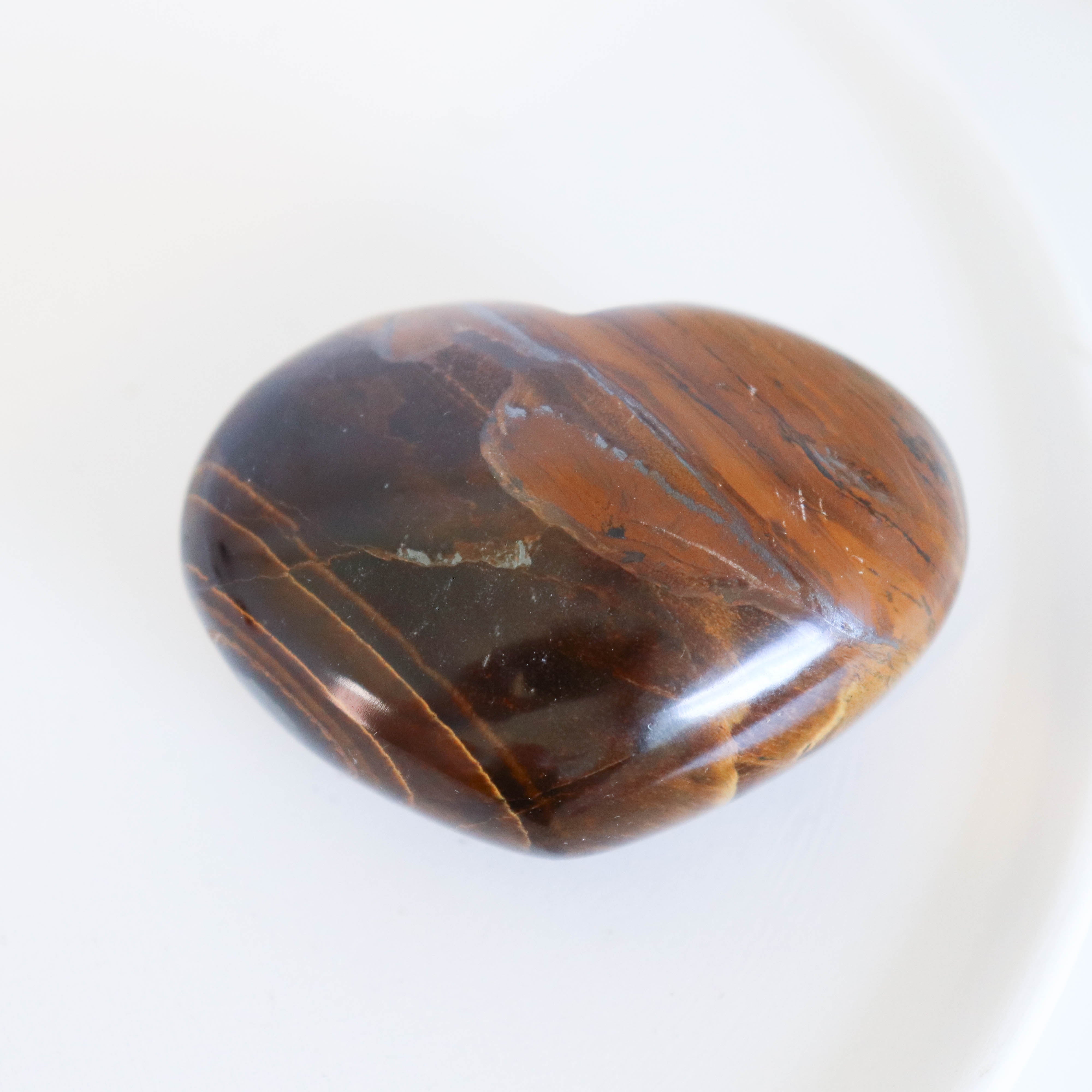 Tiger Eye XL Heart #2