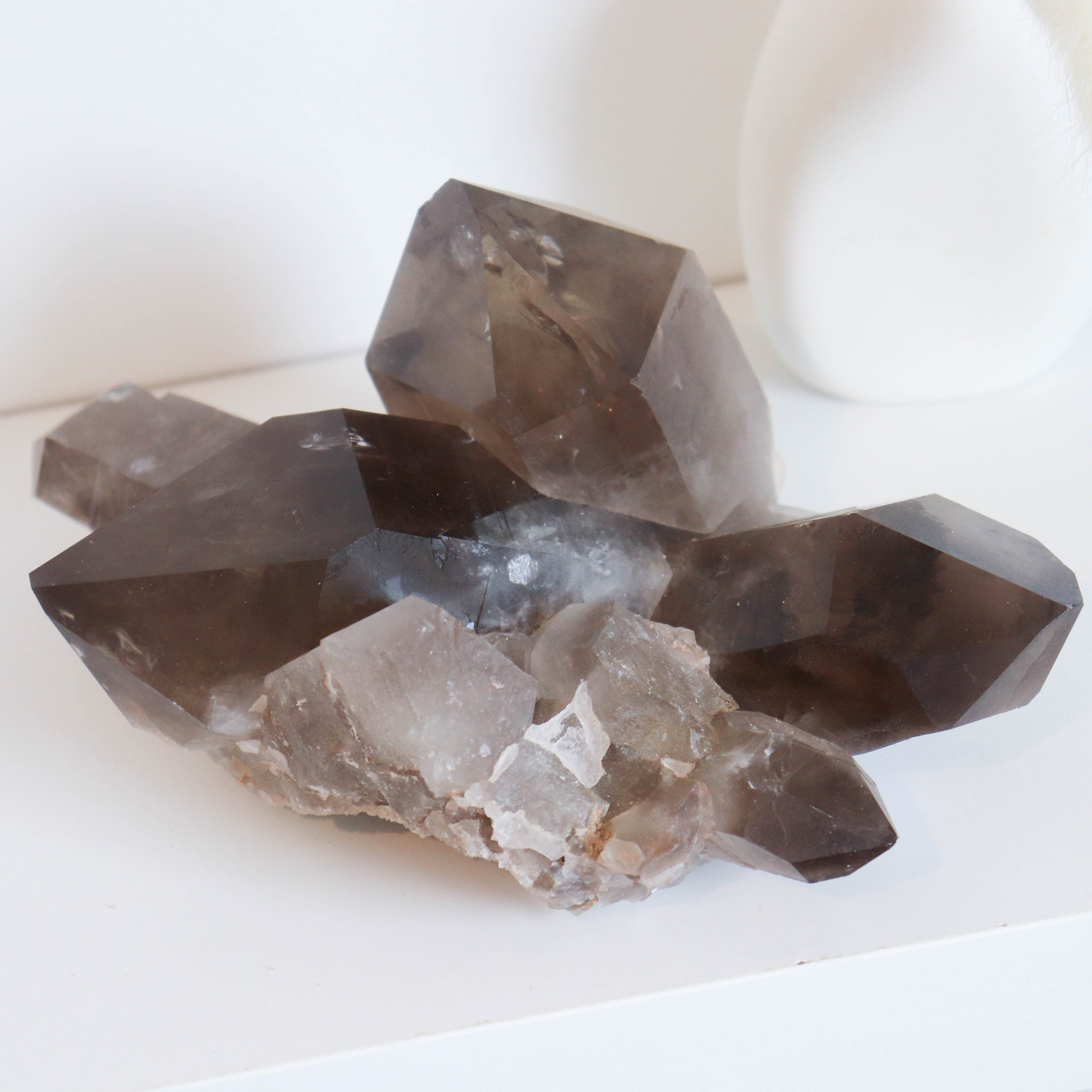 Natural Smoky Quartz Cluster #3