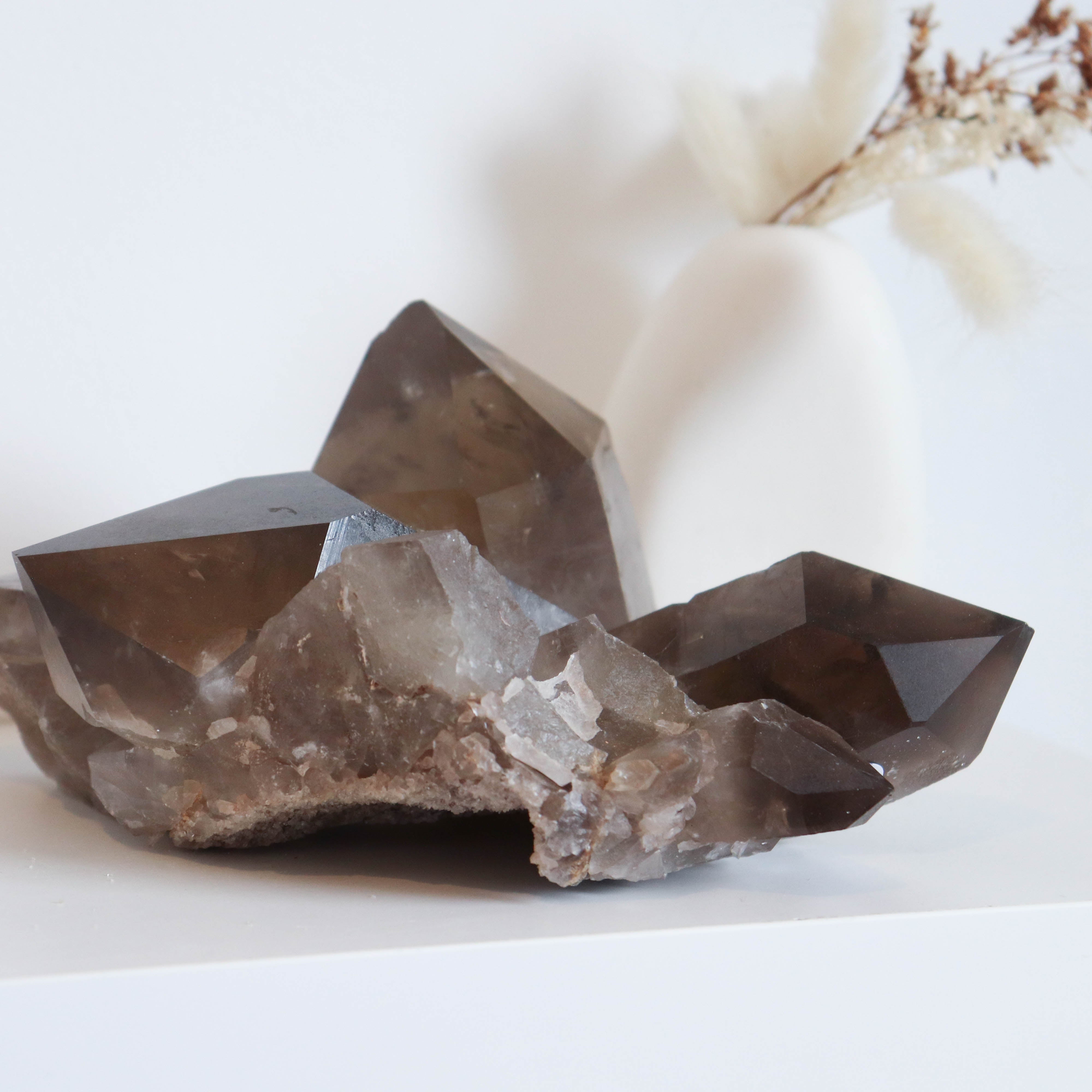 Natural Smoky Quartz Cluster #3