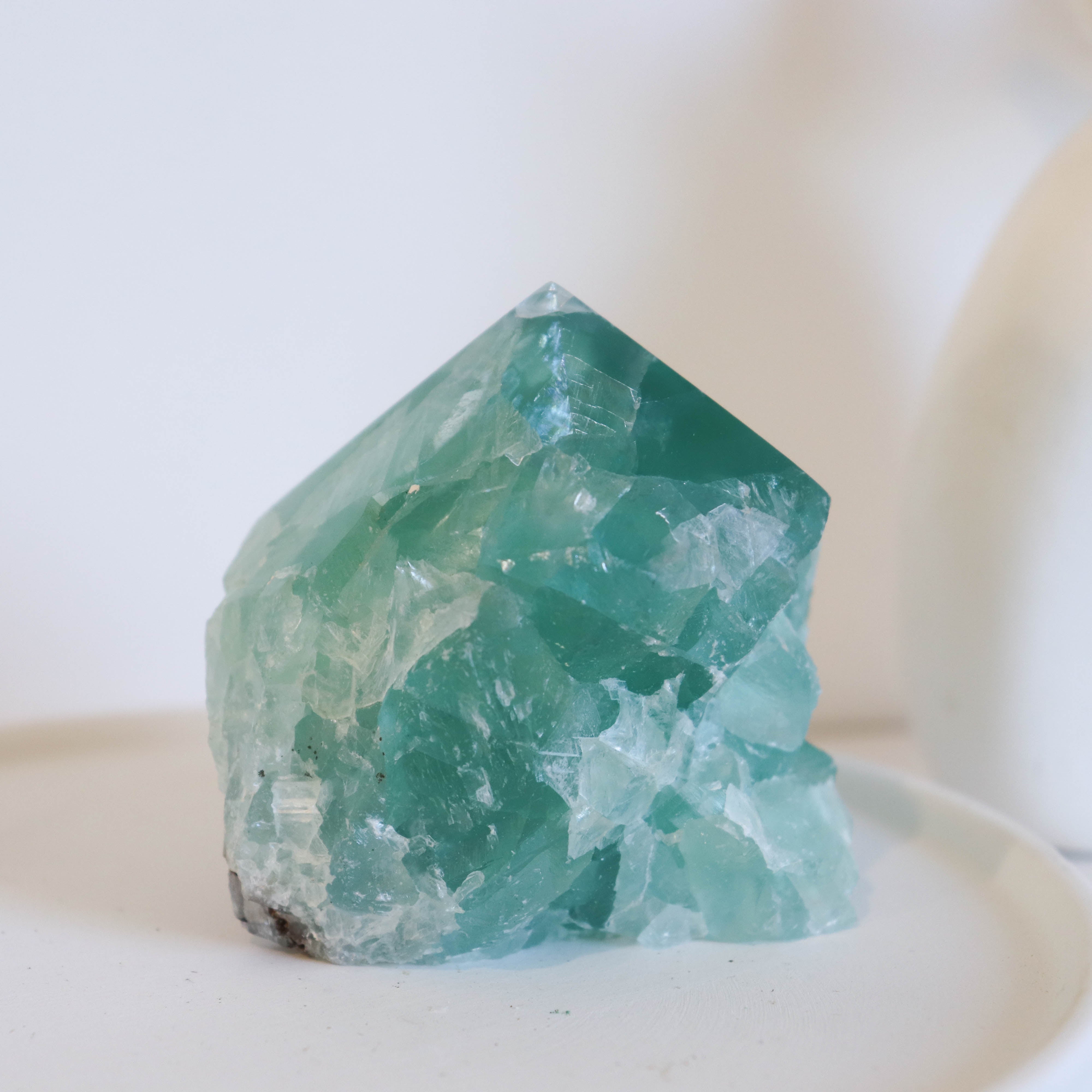 Green Fluorite Top Polished Point#104 SALE