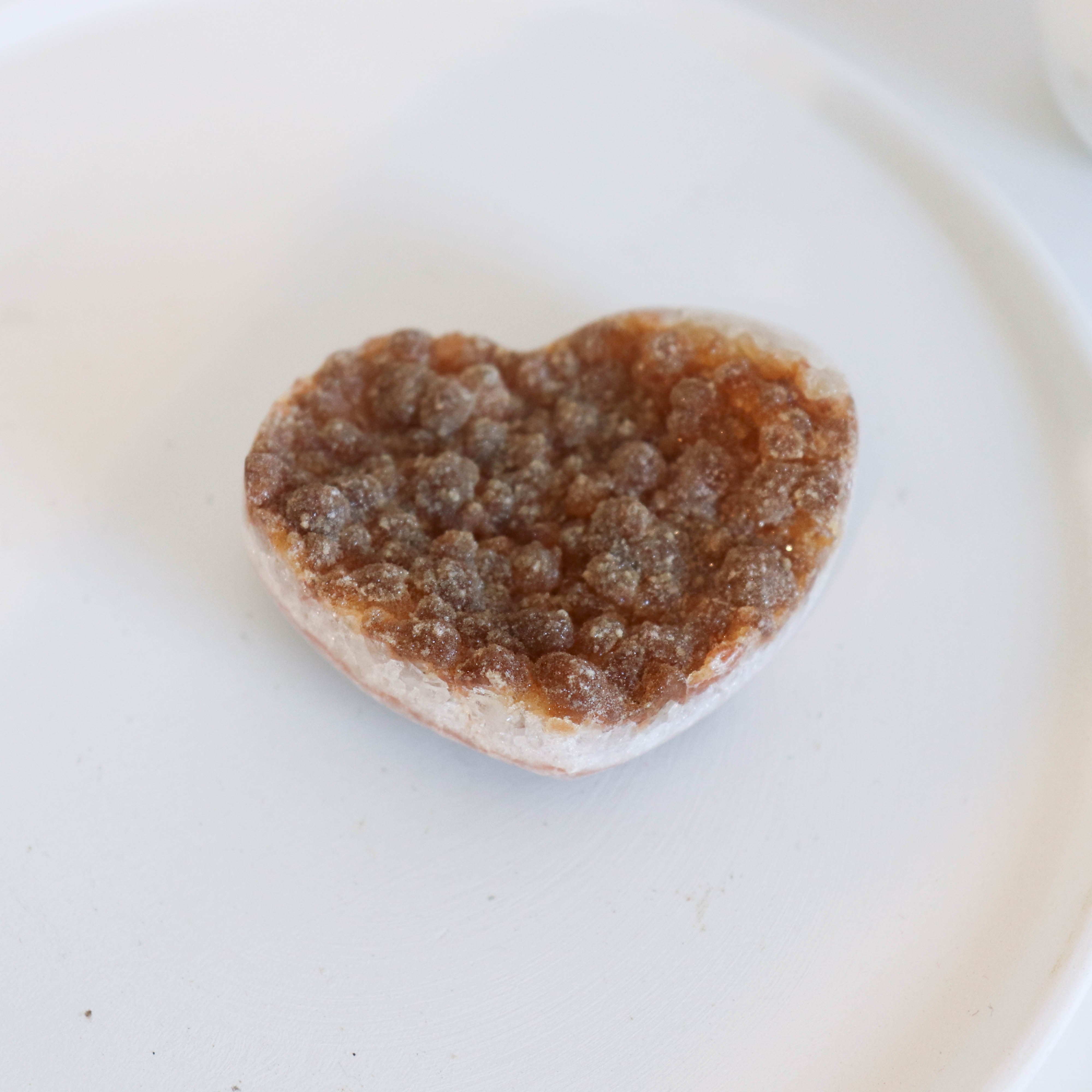 Citrine Druzy Hearts #154 SALE