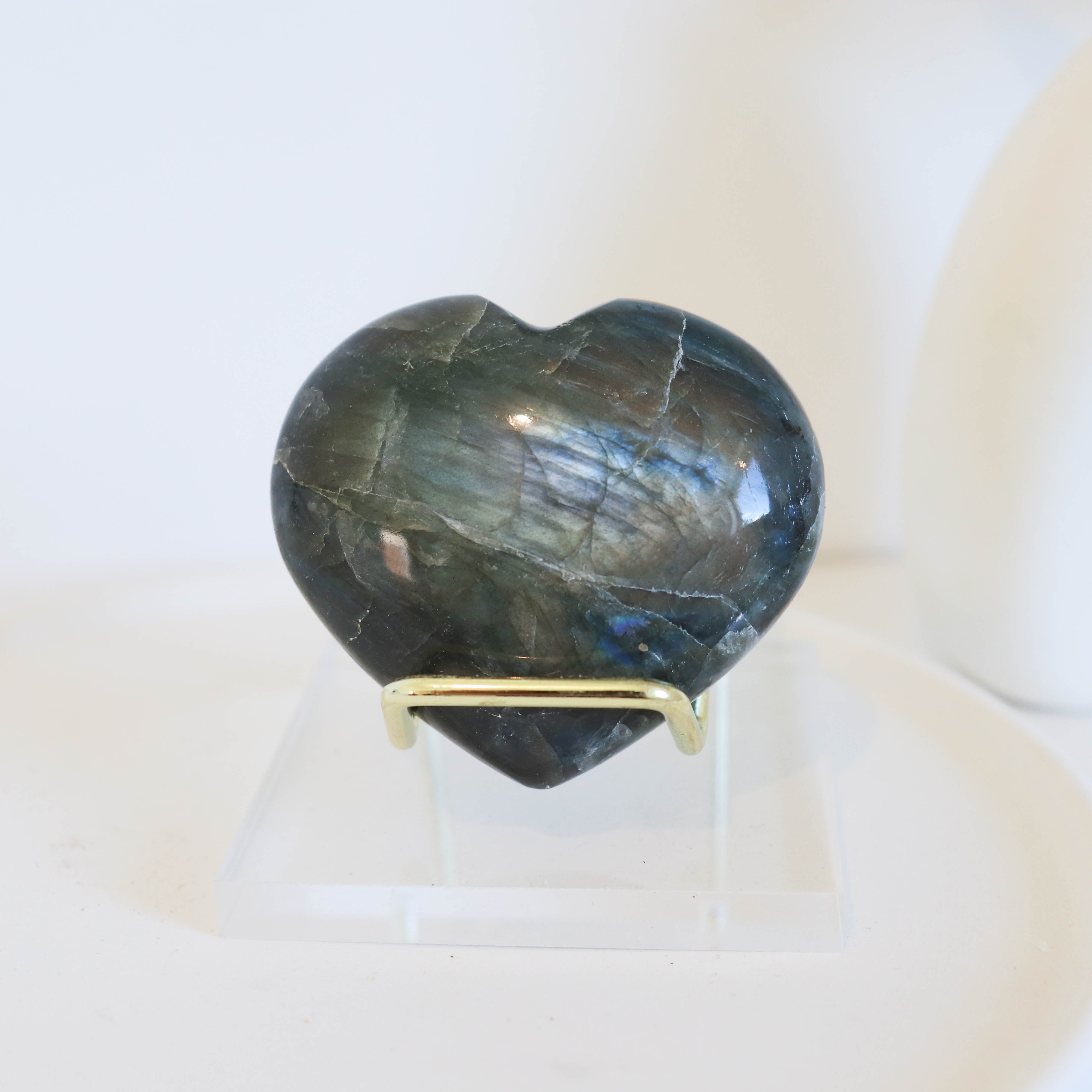 Labradorite Heart #1a