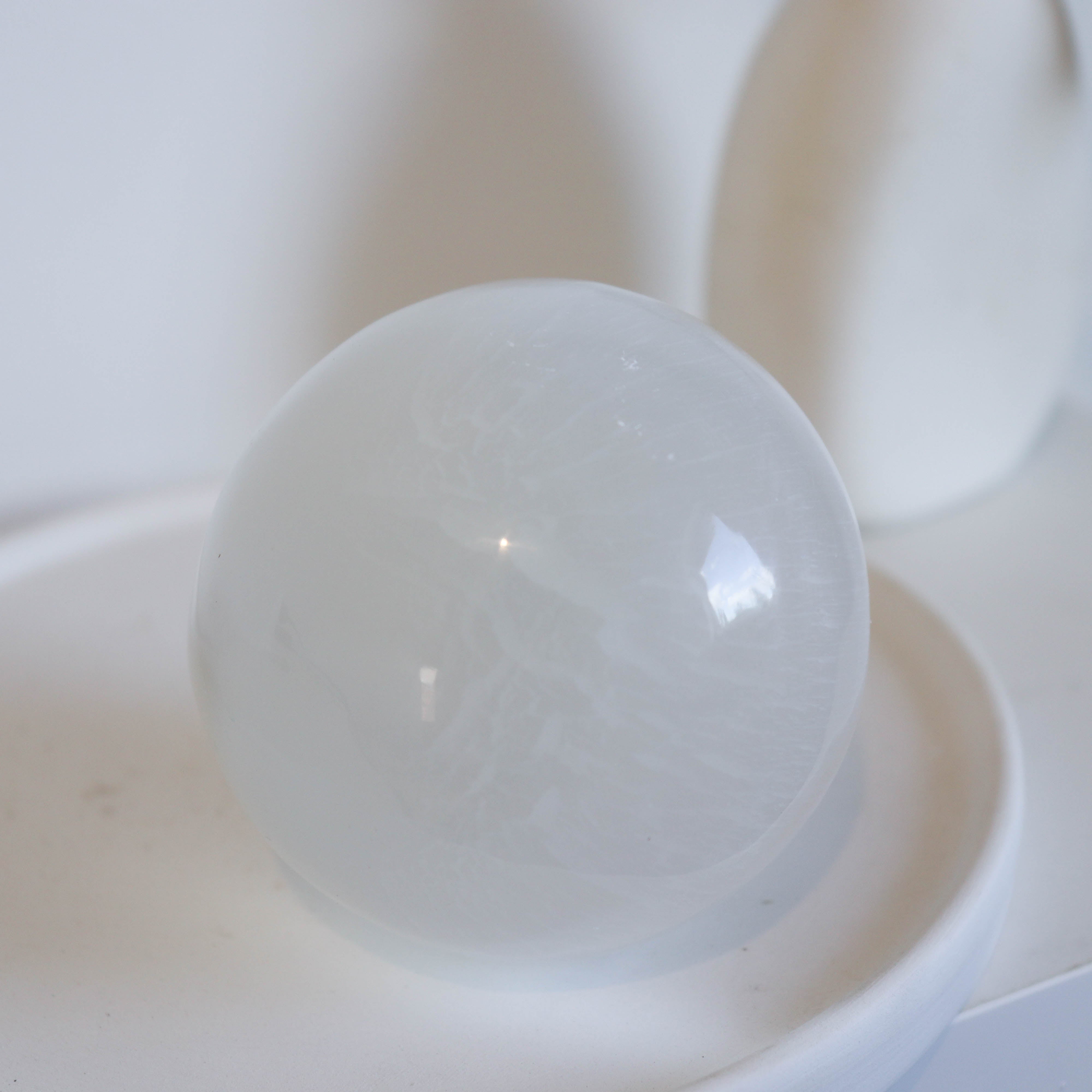 Selenite Sphere Large