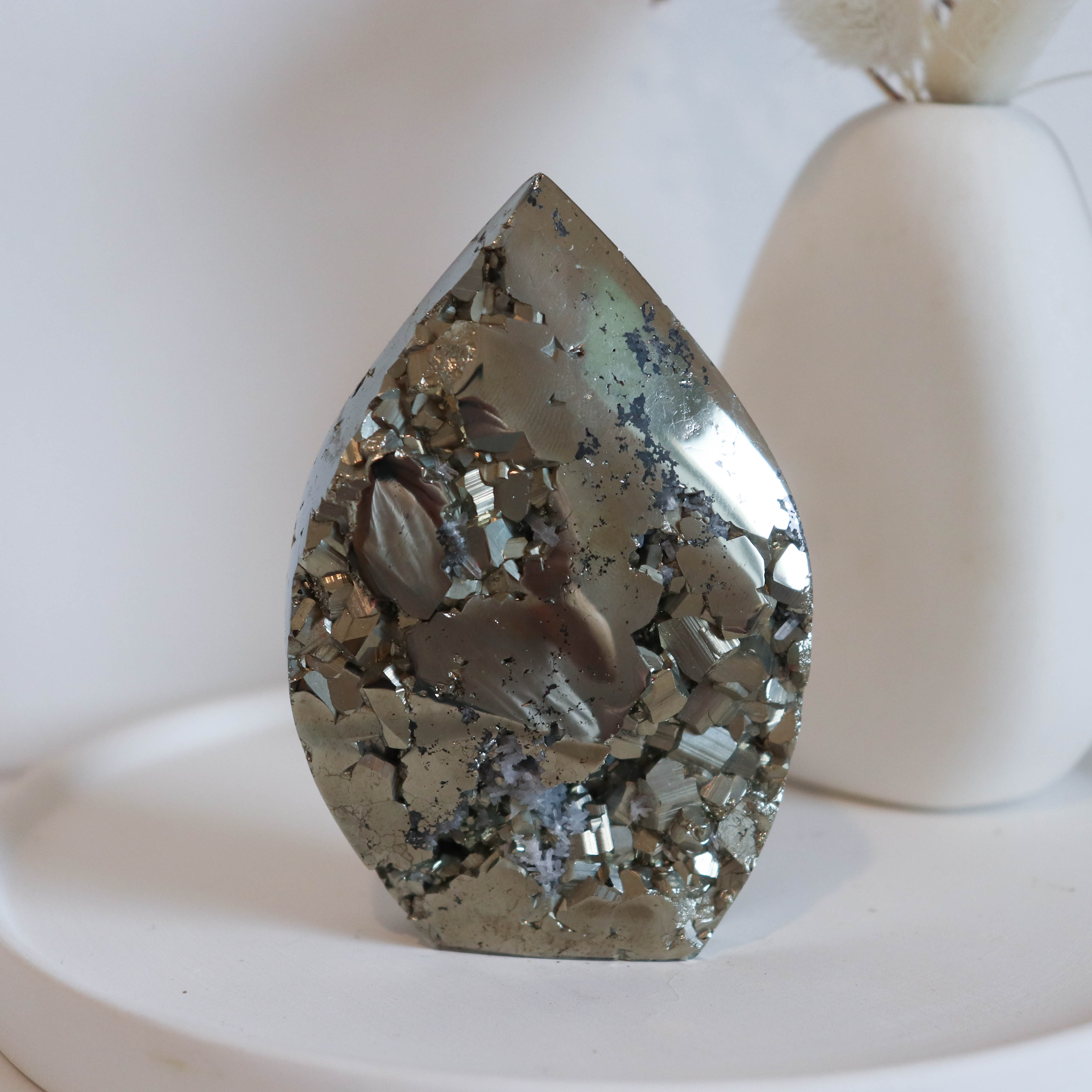 Pyrite Cluster Flame #2