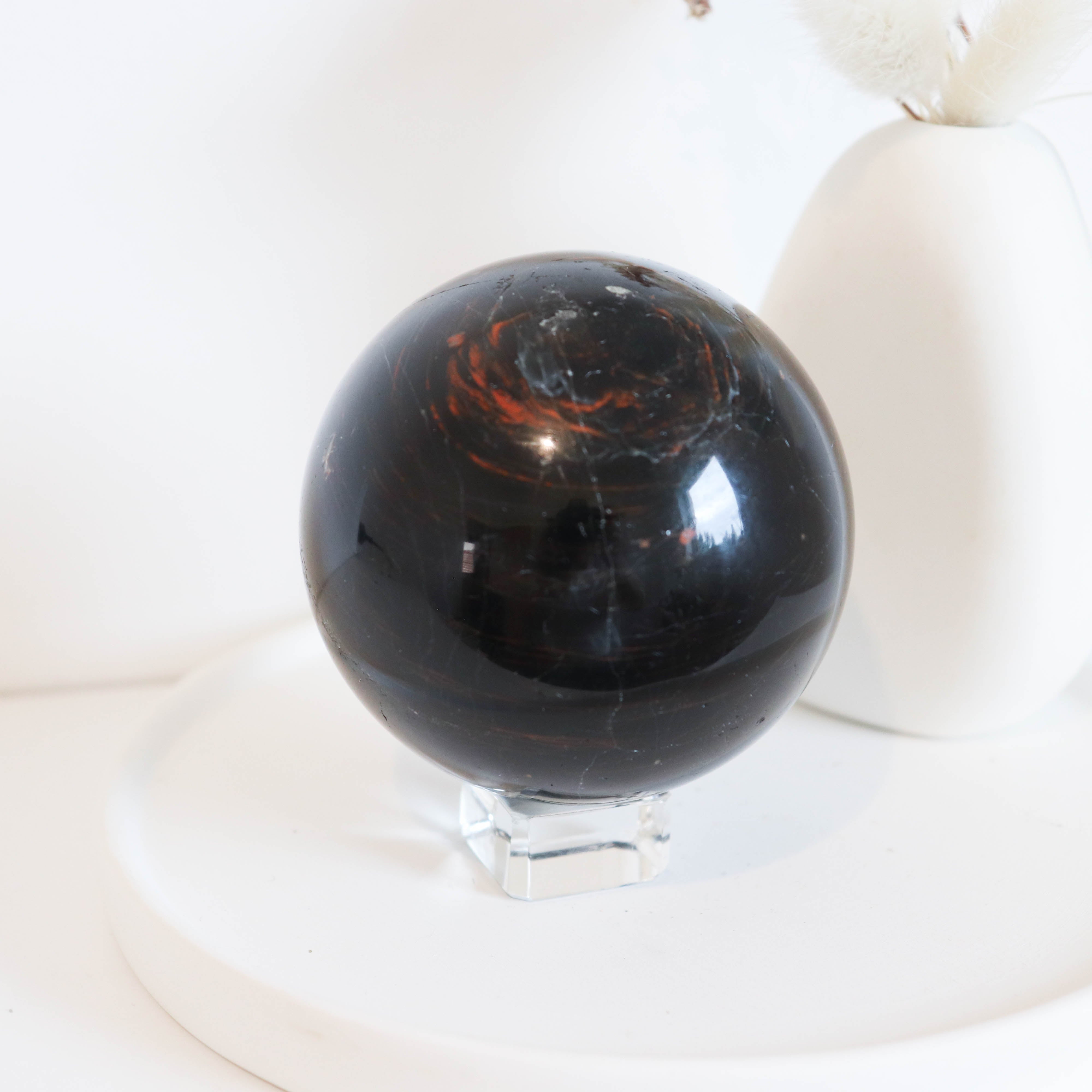 Black Tourmaline Sphere #1