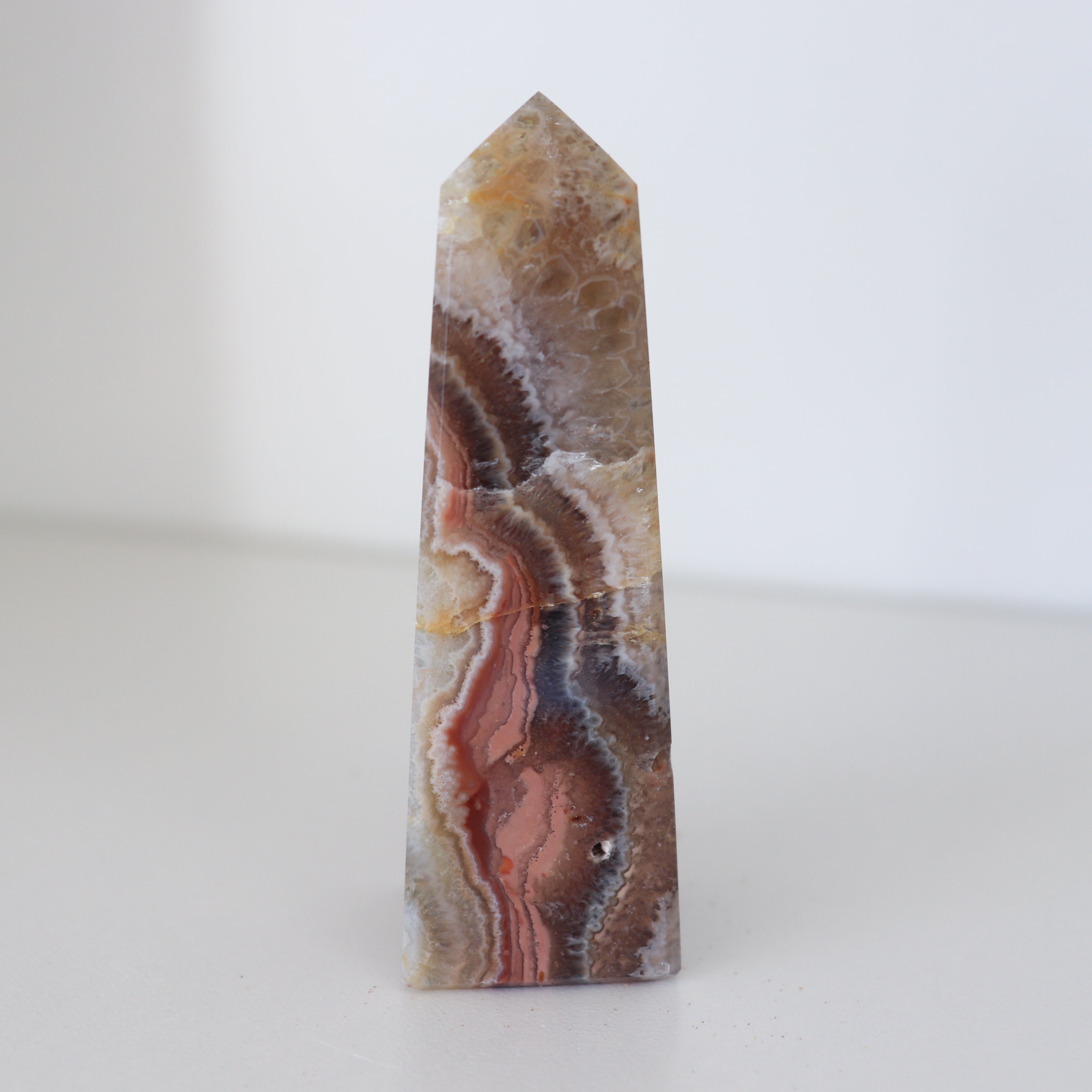 Amethyst Crazy Lace Agate Obelisk #1