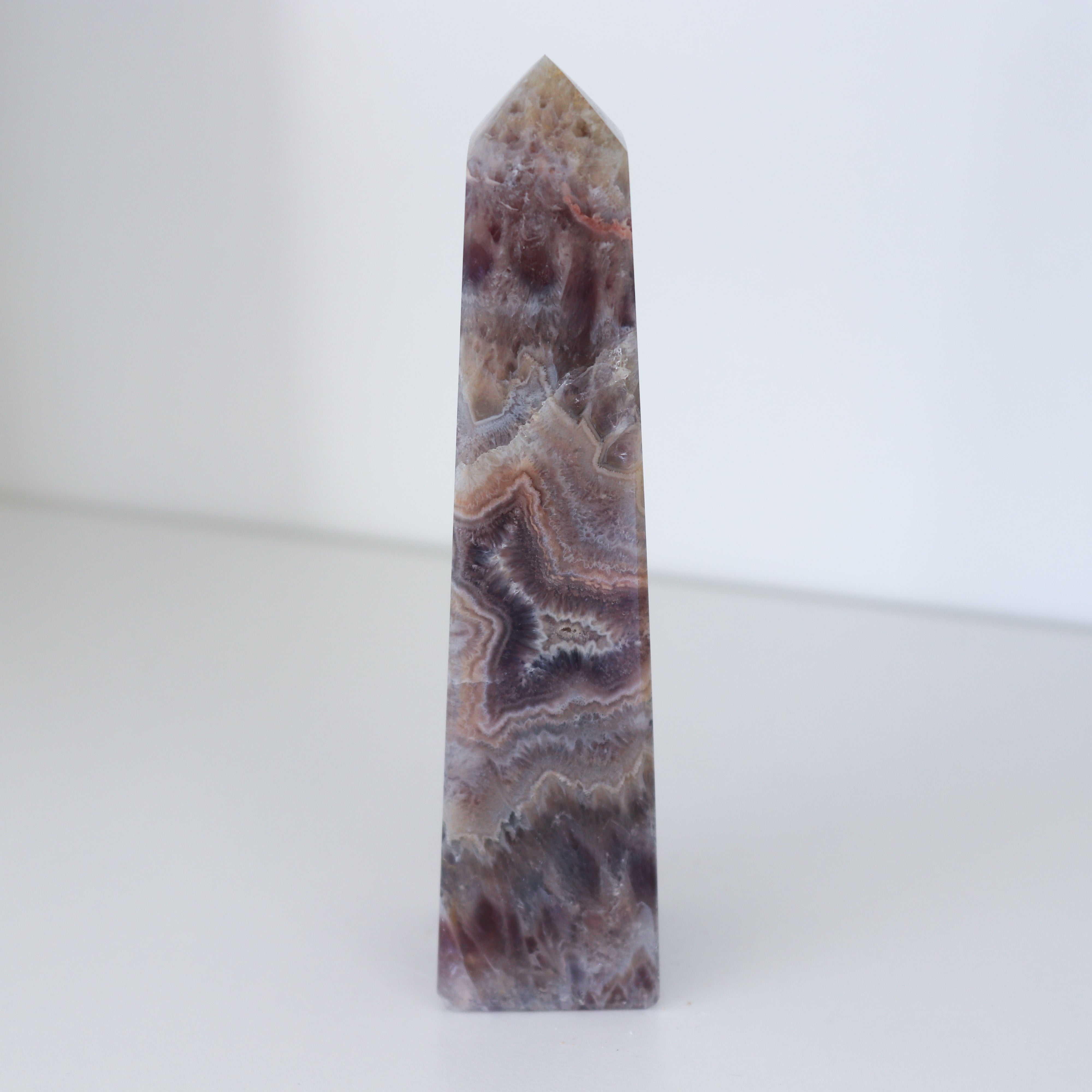 Amethyst Crazy Lace Agate Obelisk #2