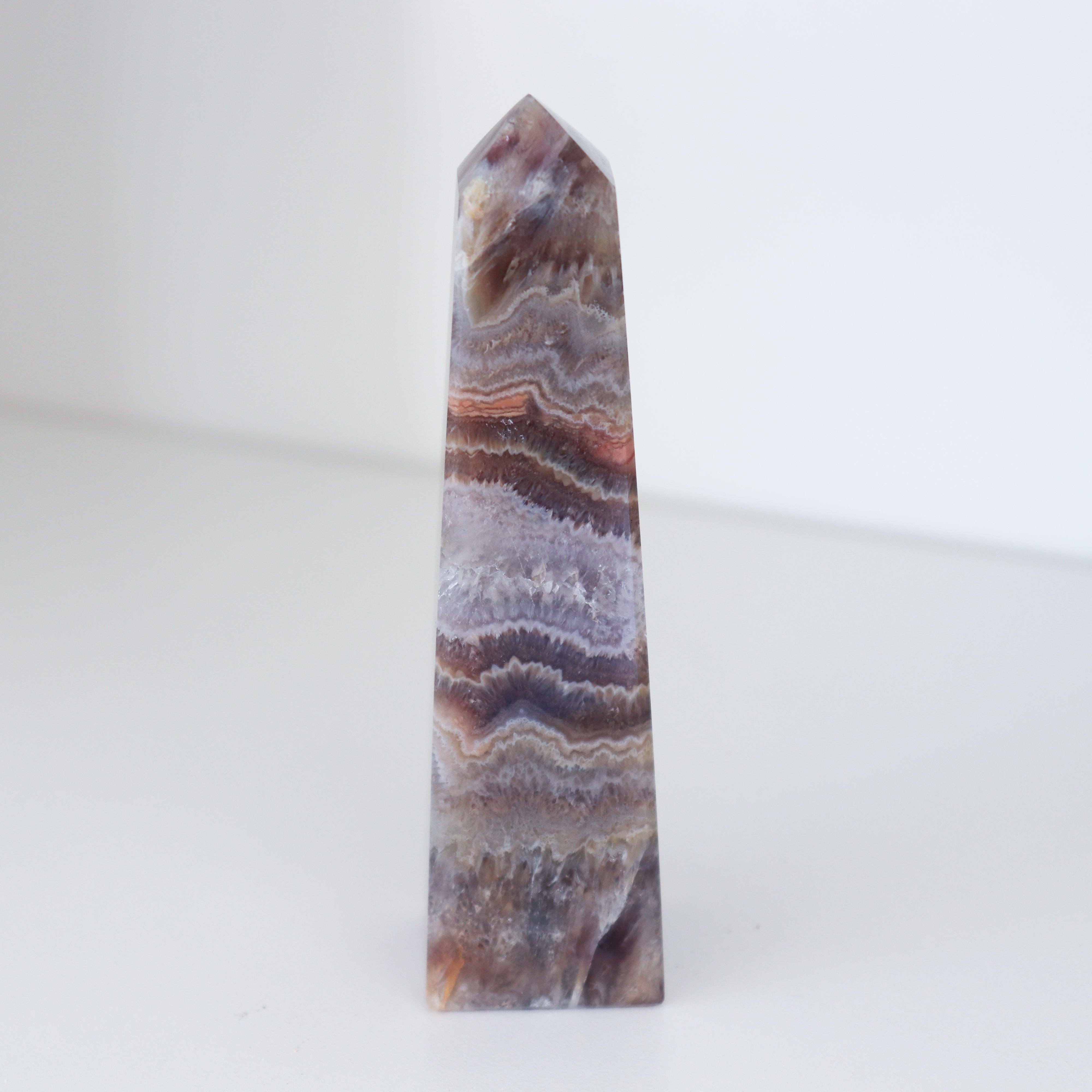 Amethyst Crazy Lace Agate Obelisk #3