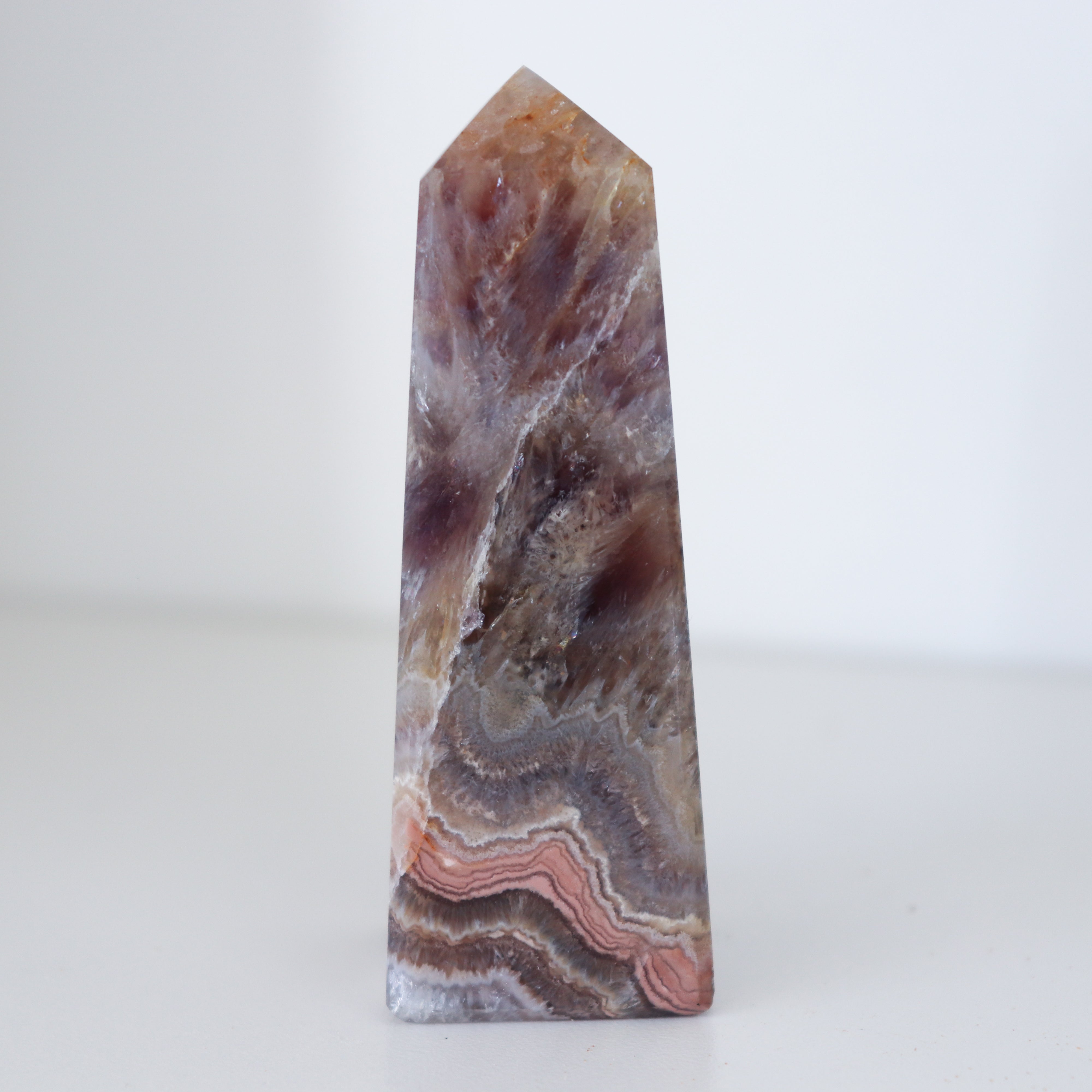Amethyst Crazy Lace Agate Obelisk #4