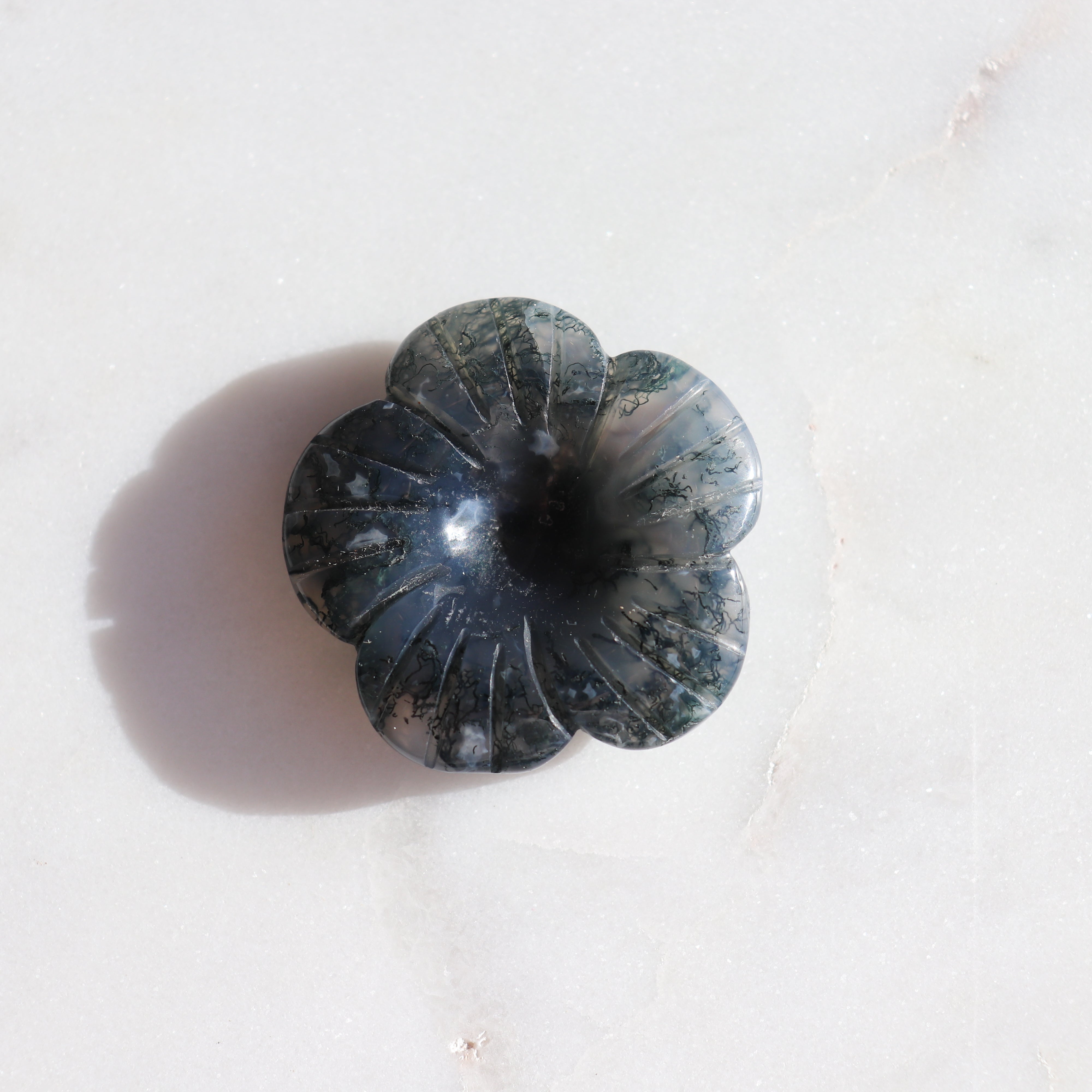 Moss Agate Flower #2