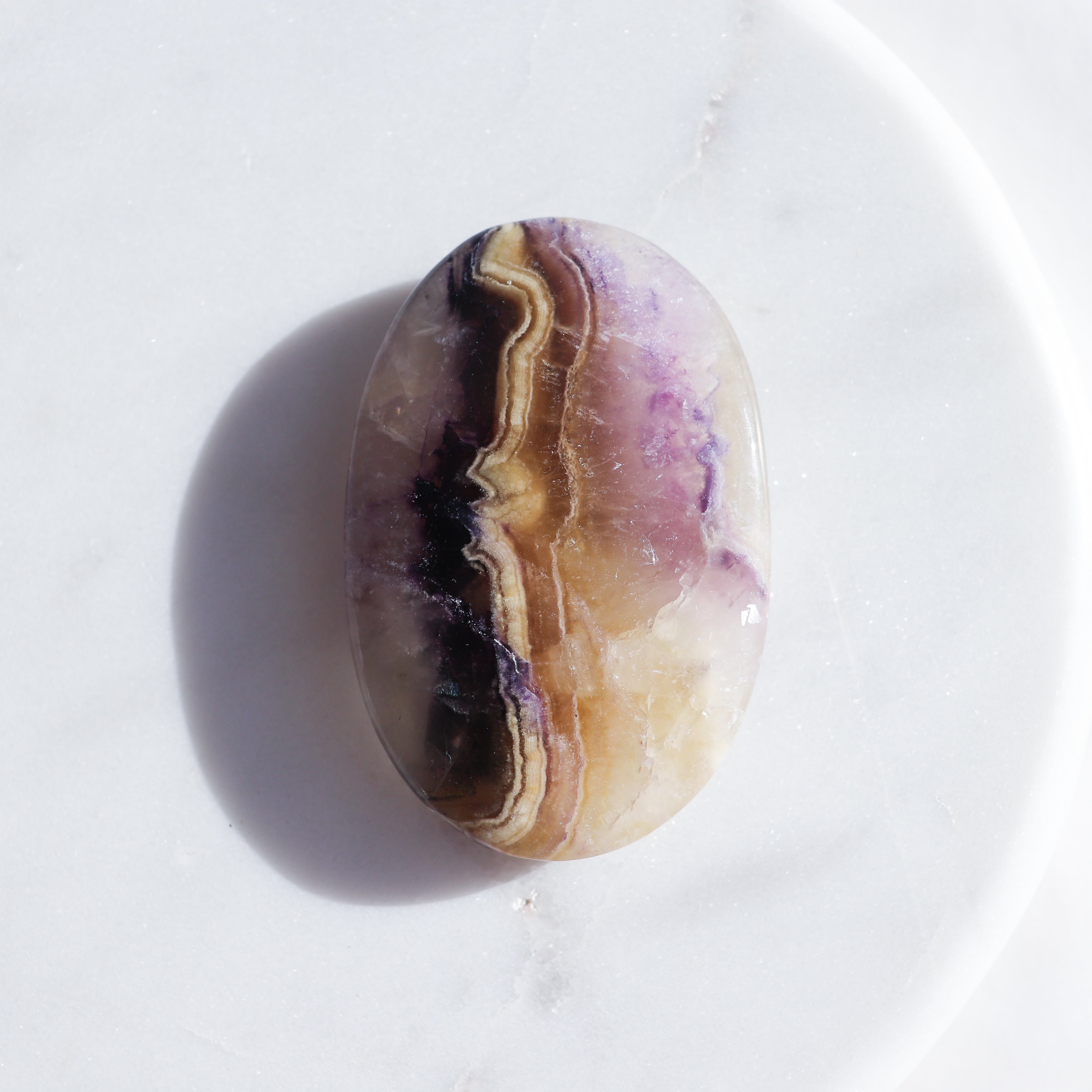 Mexican Rainbow Fluorite Palm #2