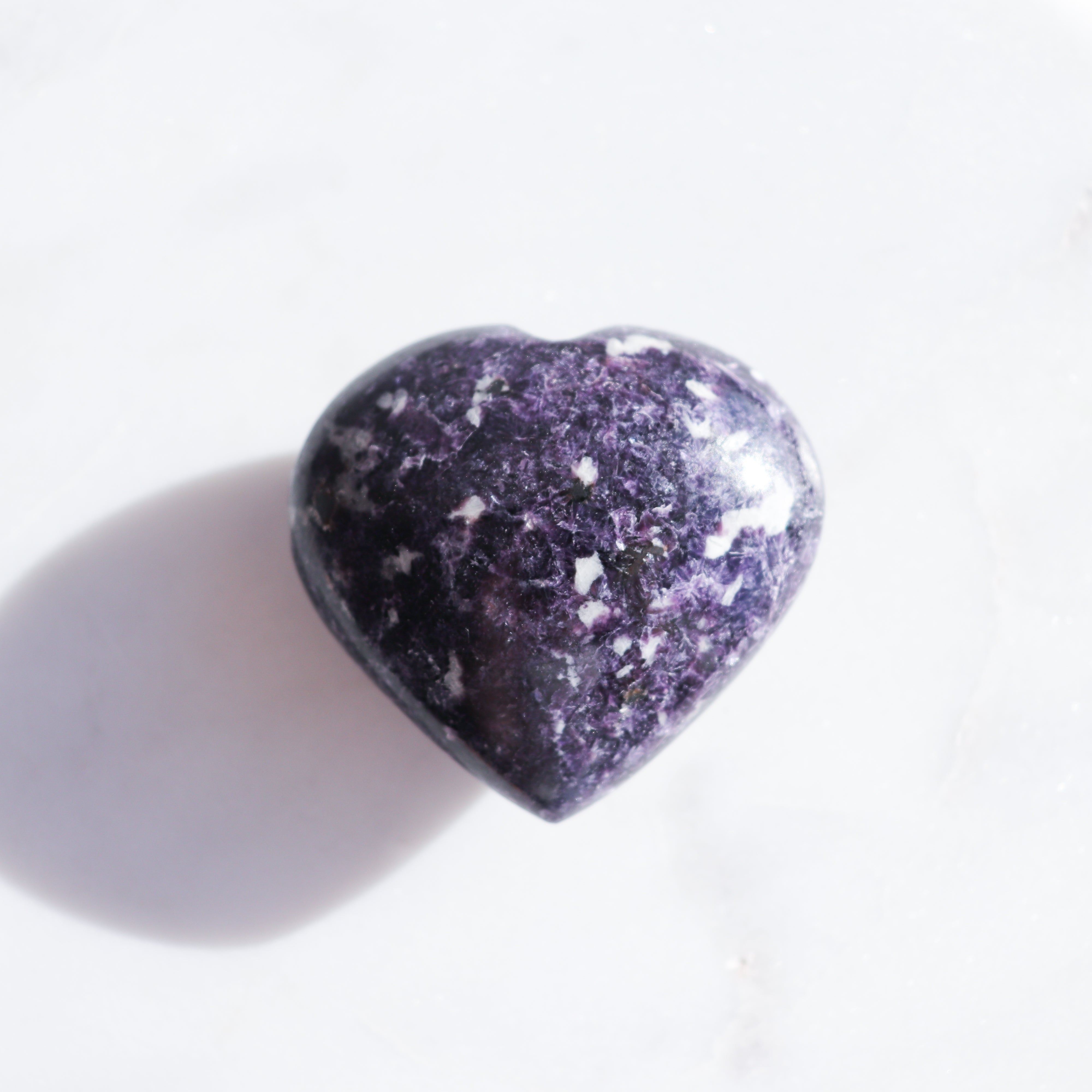 A Grade Lepidolite Heart #2