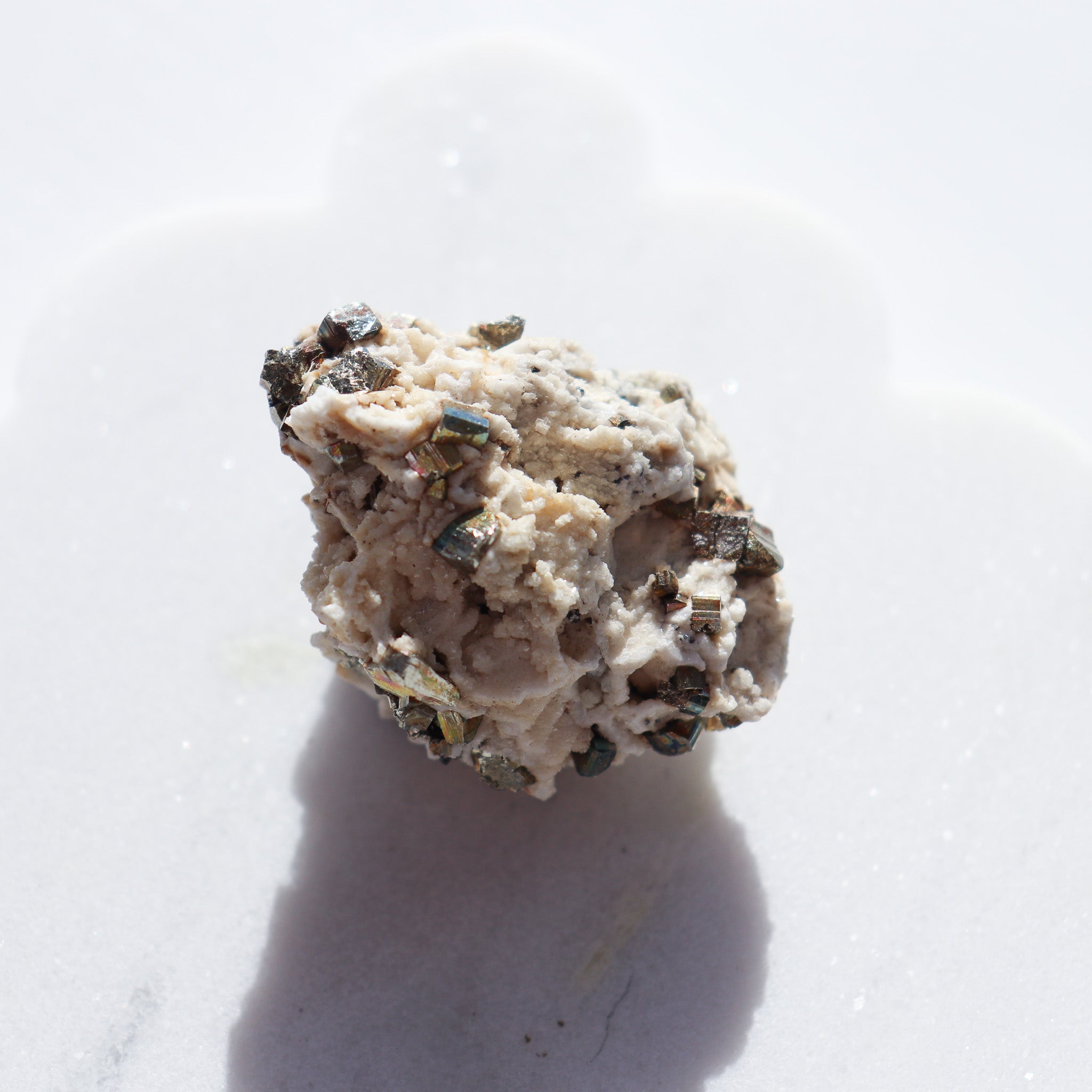 Irridescent Pyrite Mineral Cluster #6