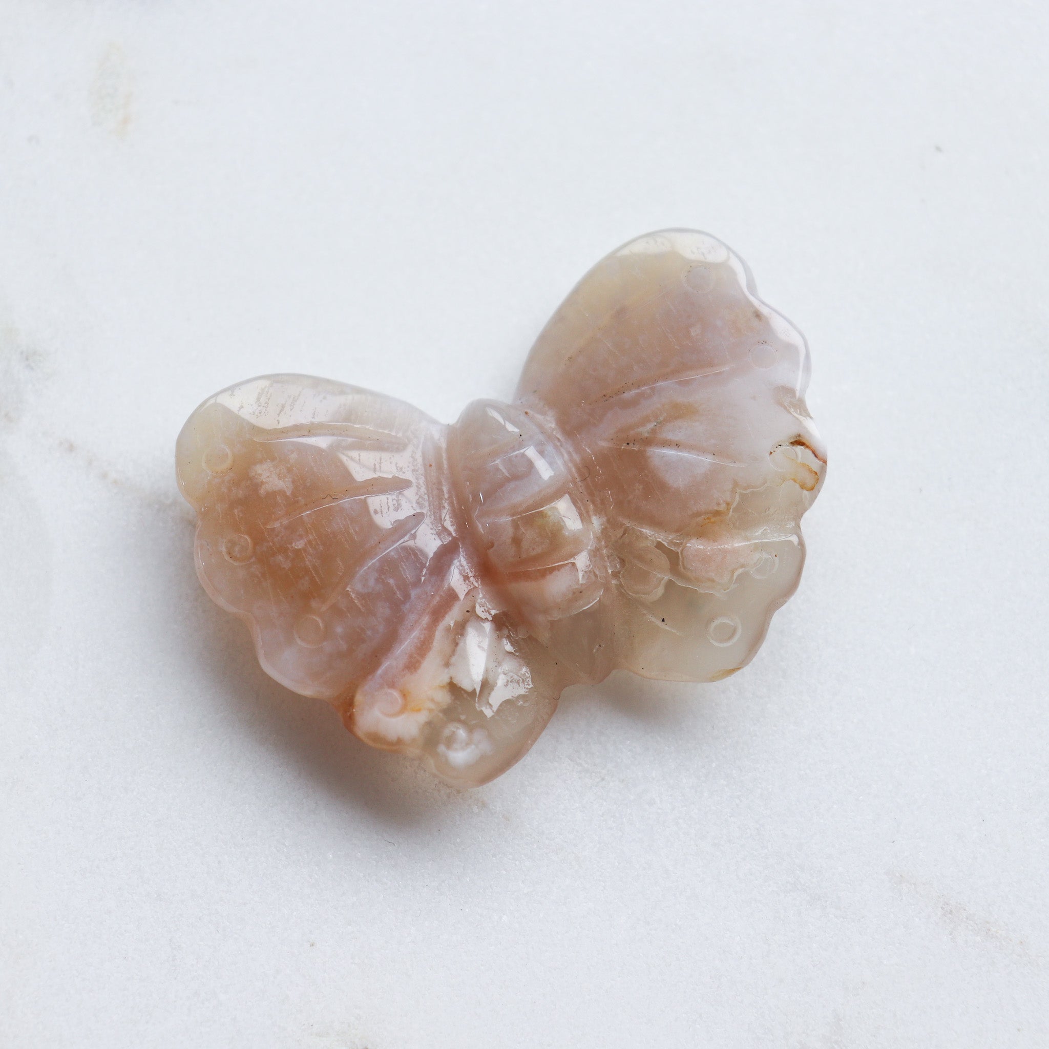 Flower Agate Butterfly #1