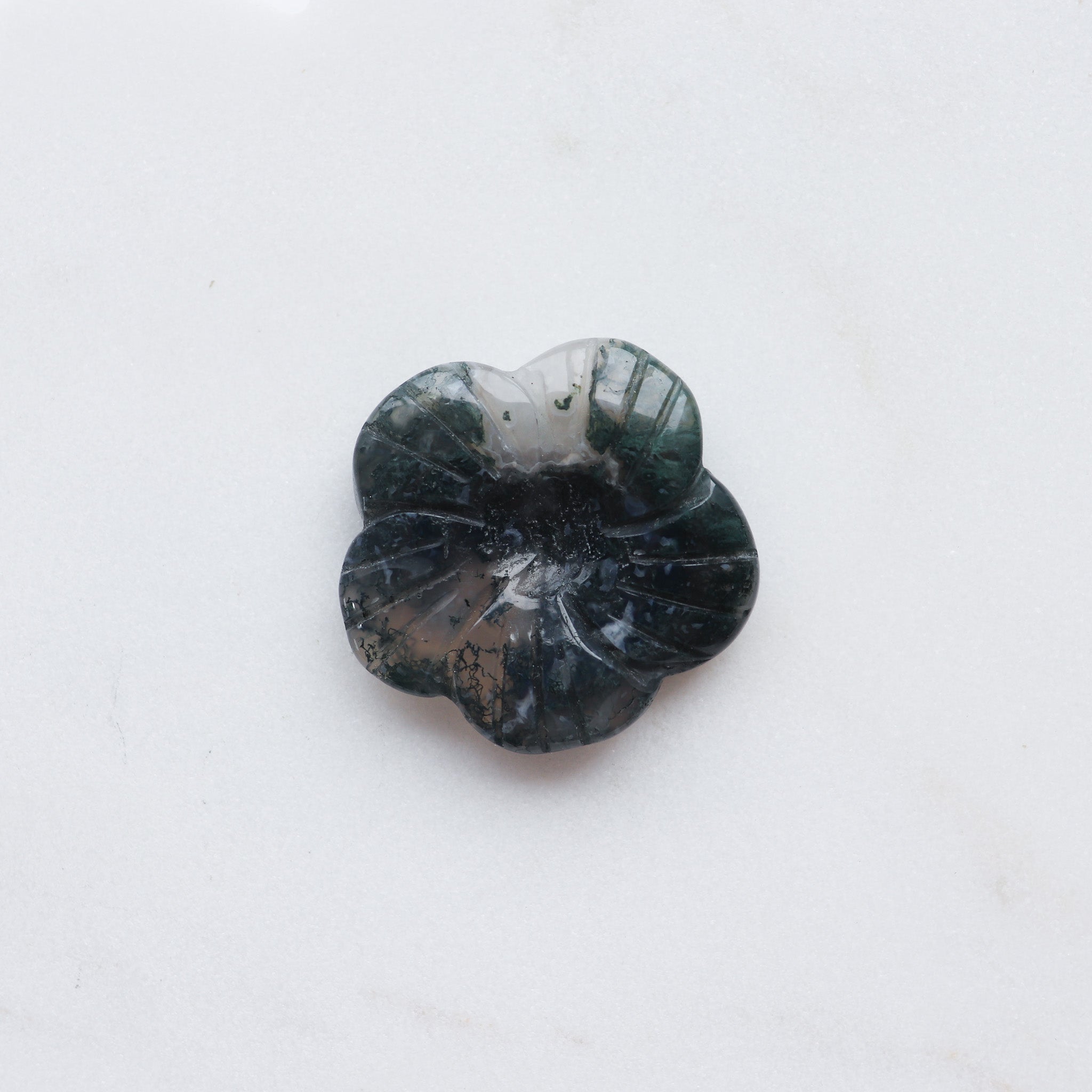Moss Agate Flower #2