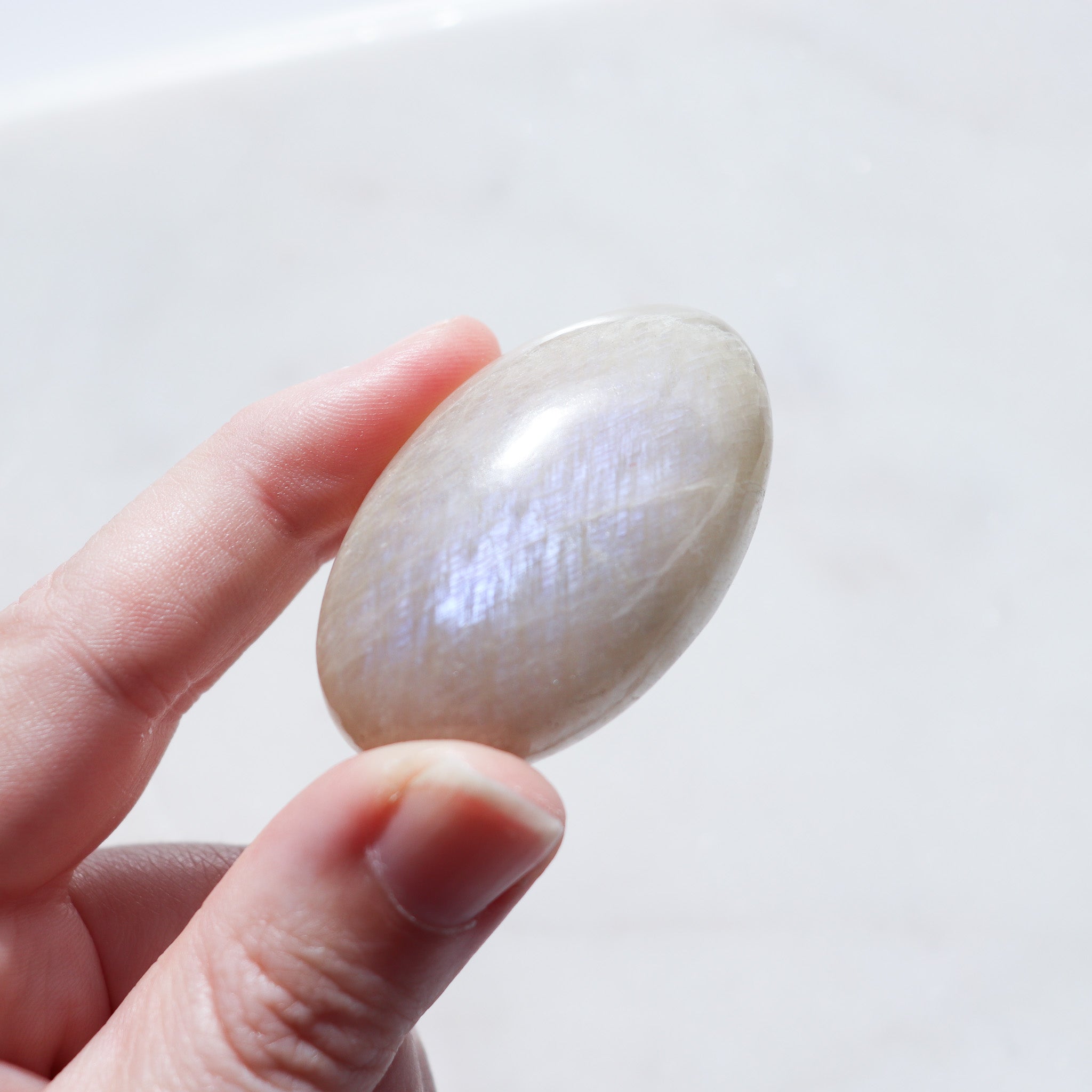 A Grade Belomorite Moonstone Palm #1