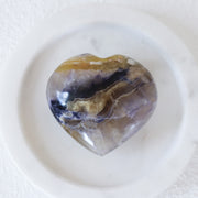 Mexican Rainbow Fluorite Heart #01