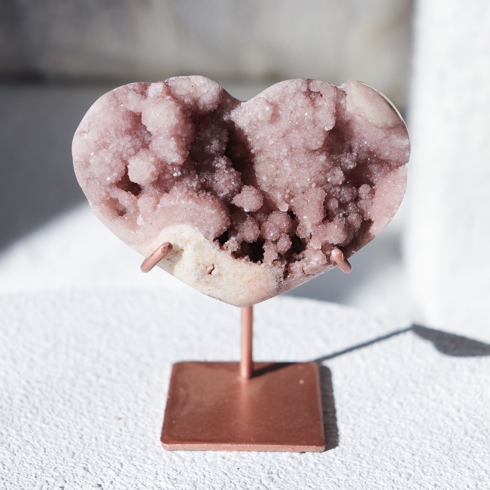 Pink Amethyst Heart #2