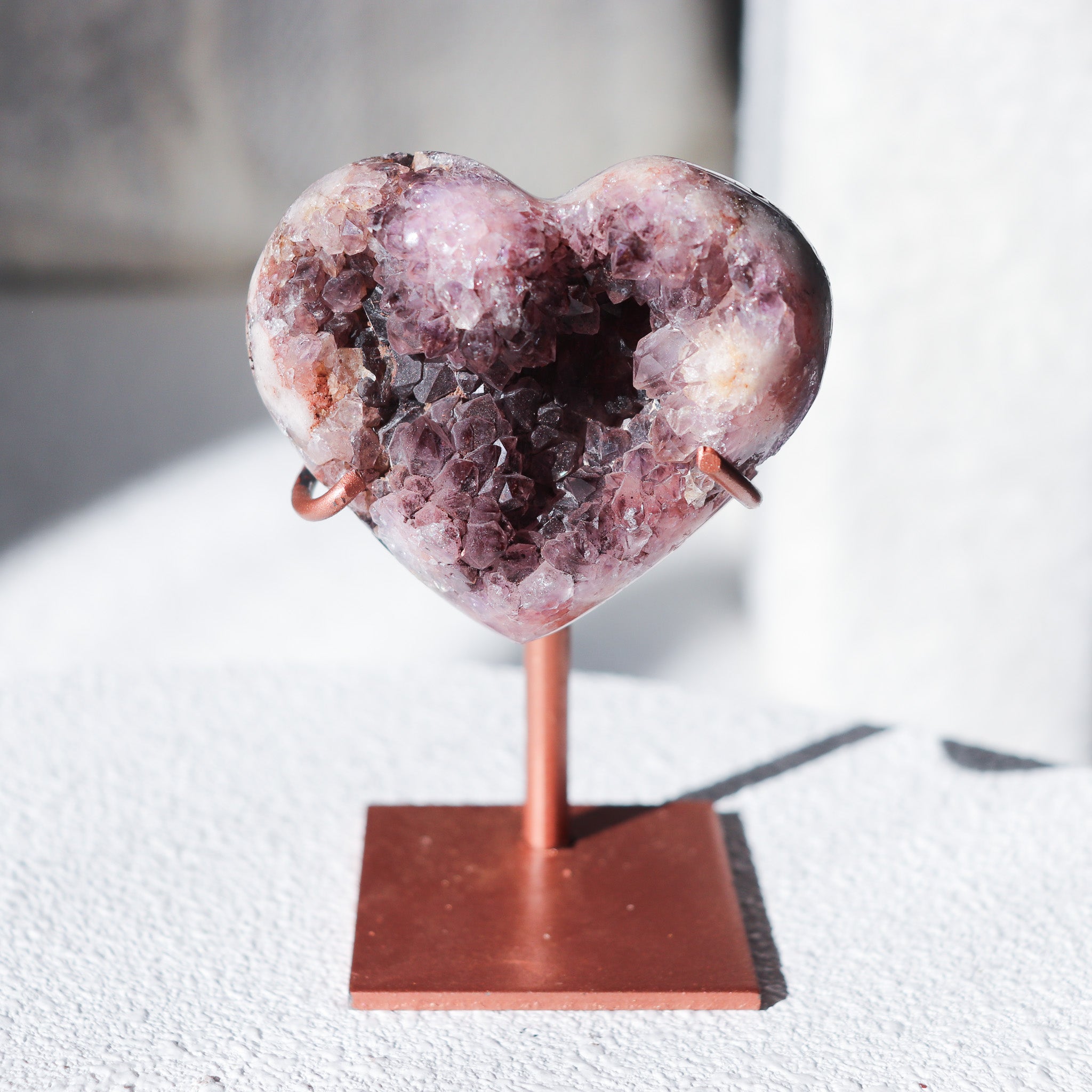 Pink Amethyst Heart #1