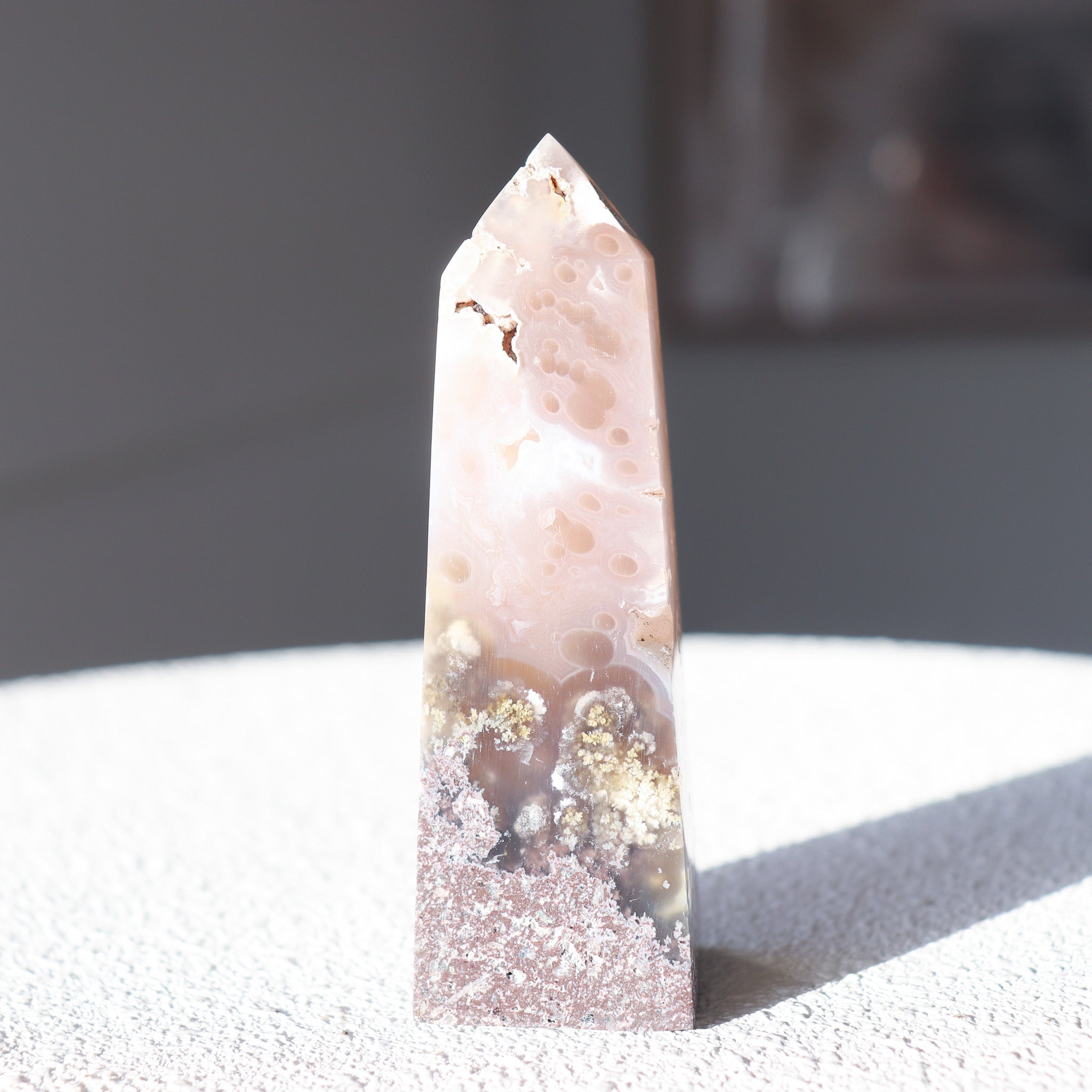 AA Scenic Moss Agate Tower #a
