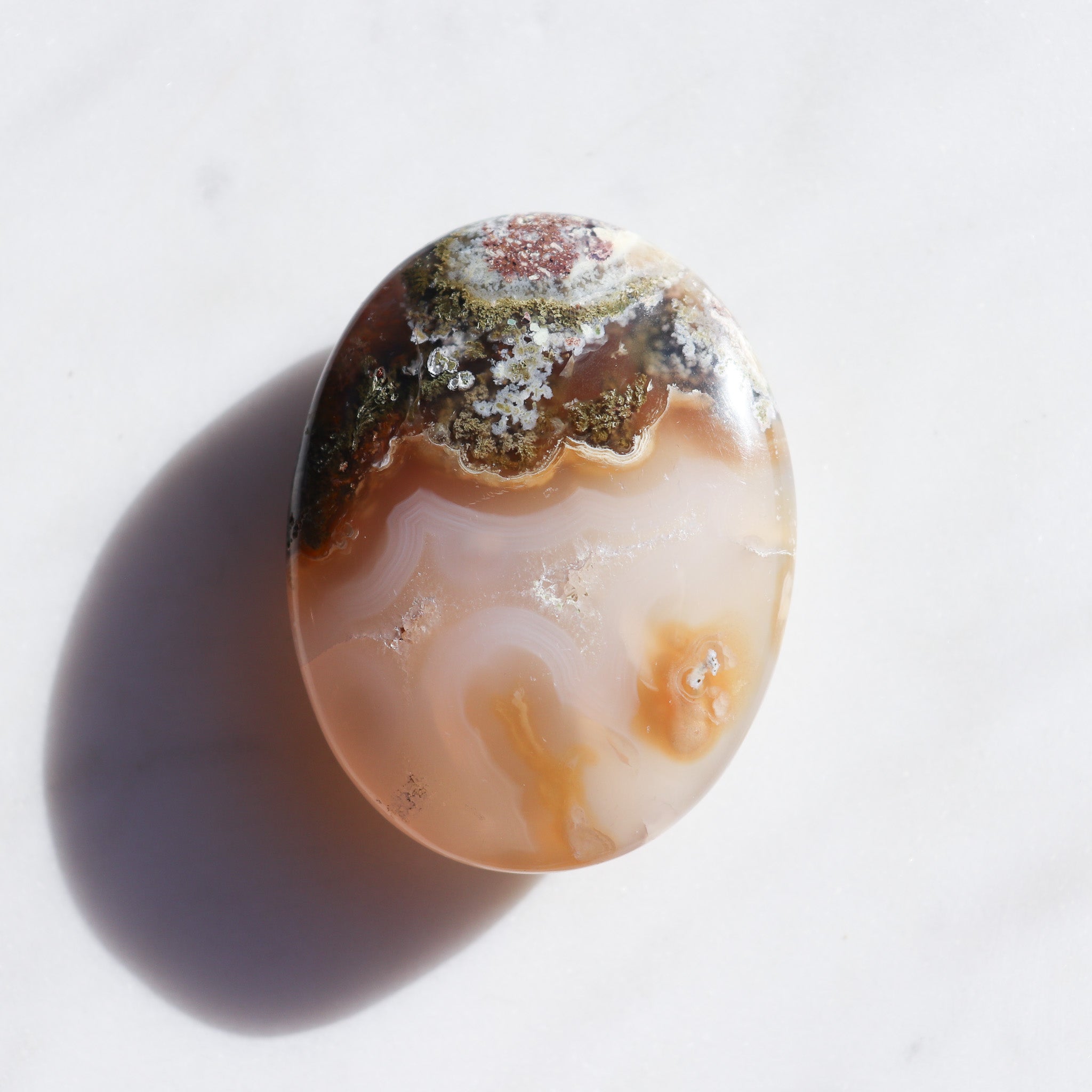 AA Scenic Moss Agate Palm #a