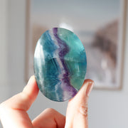 A Grade Rainbow Fluorite Palm #3