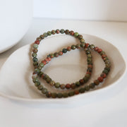 Ocean Jasper Beaded Bracelet 4mm