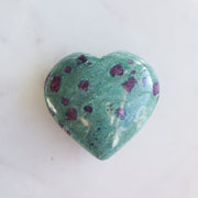Ruby Fuschite Heart #1