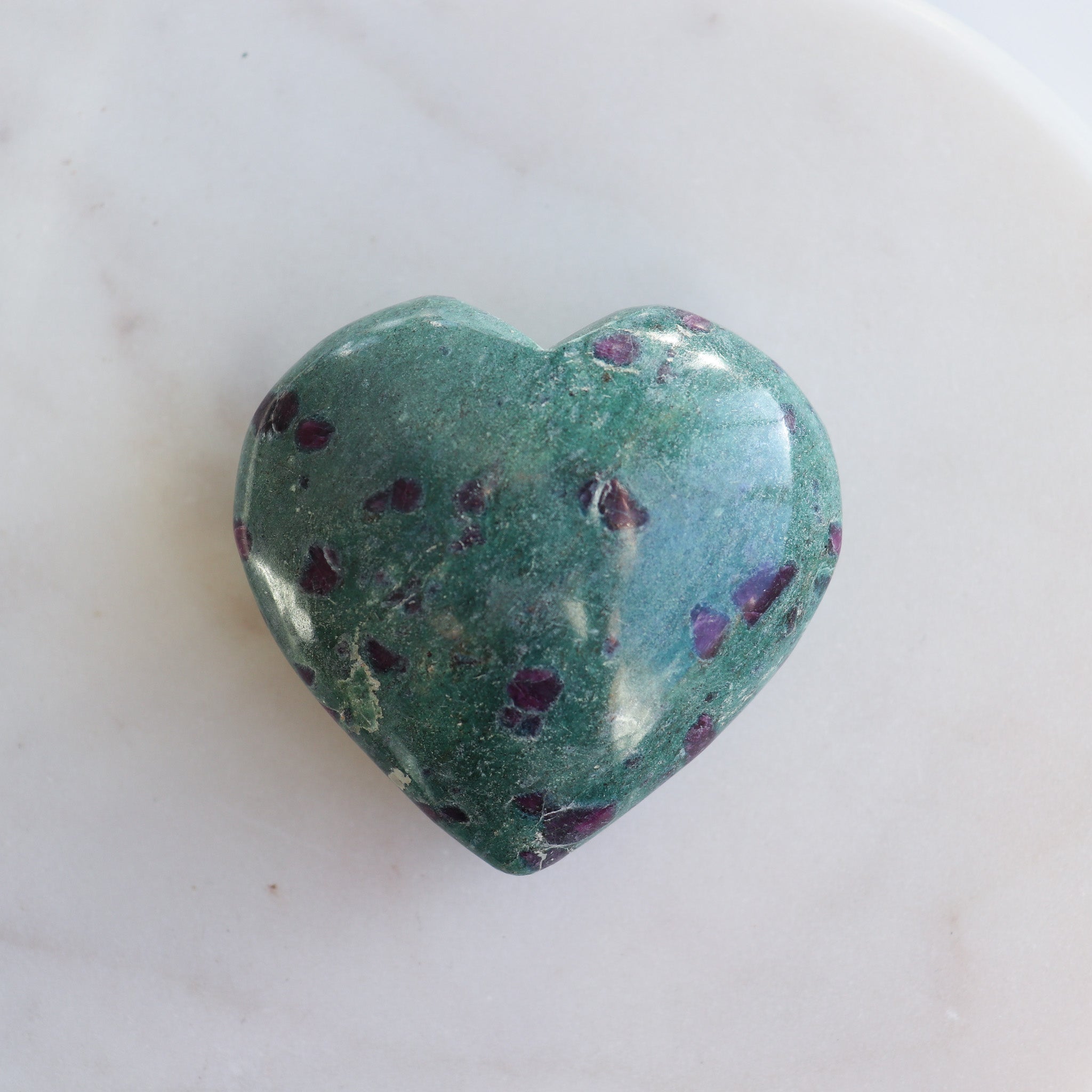 Ruby Fuschite Heart #2