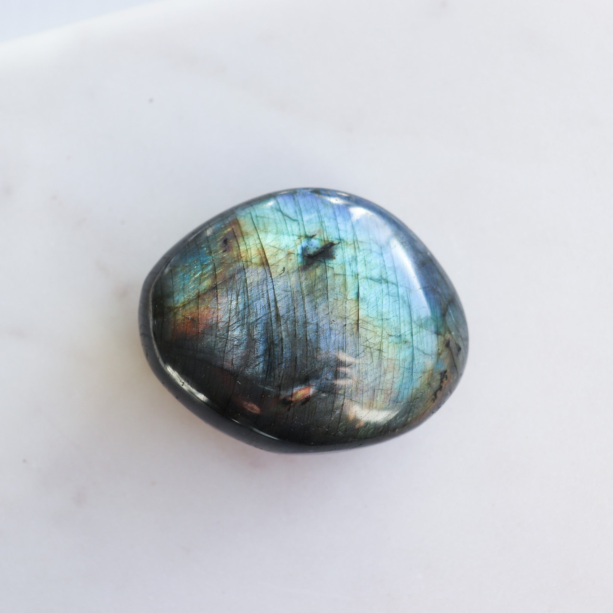 A Grade Labradorite Palm #a