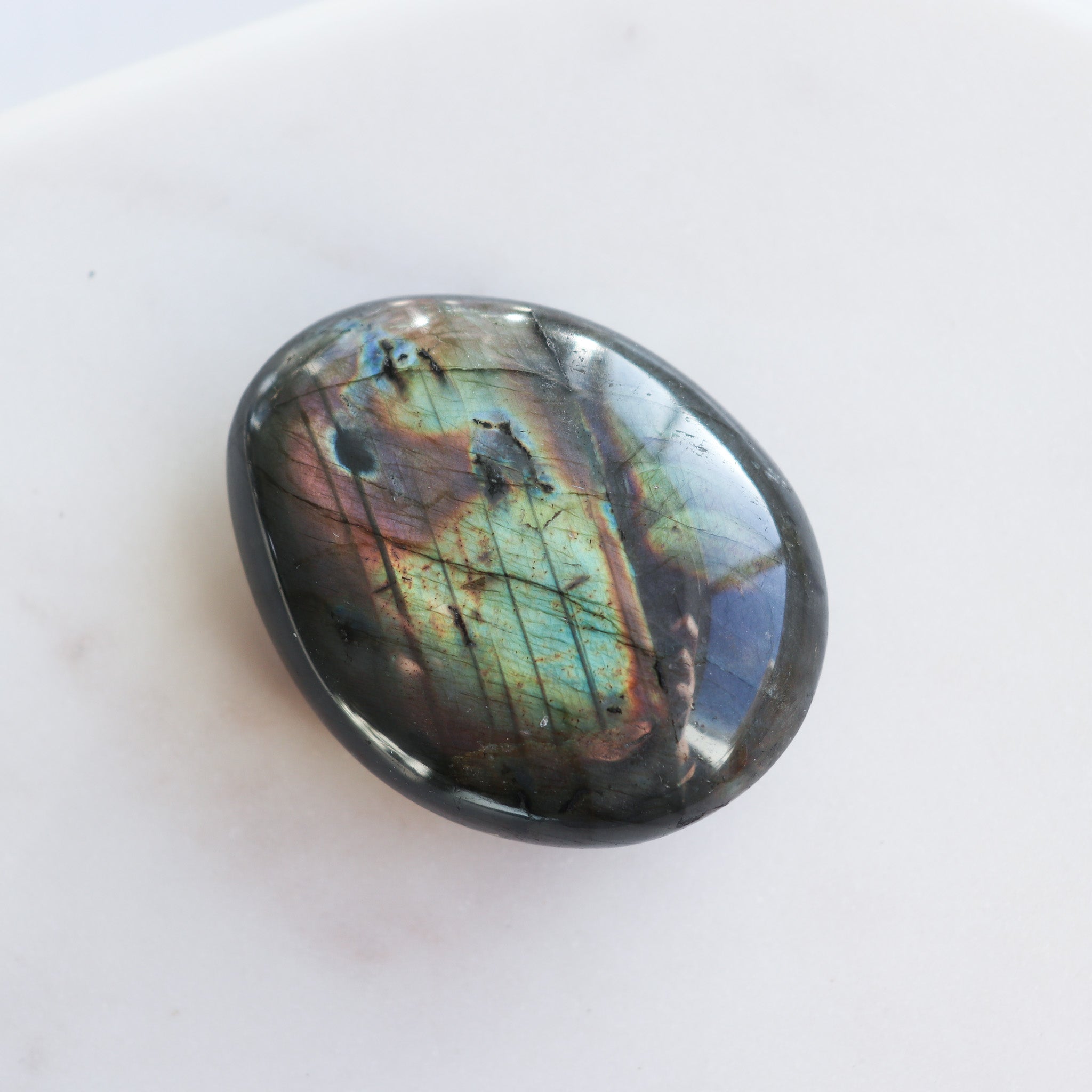 A Grade Labradorite Palm #b