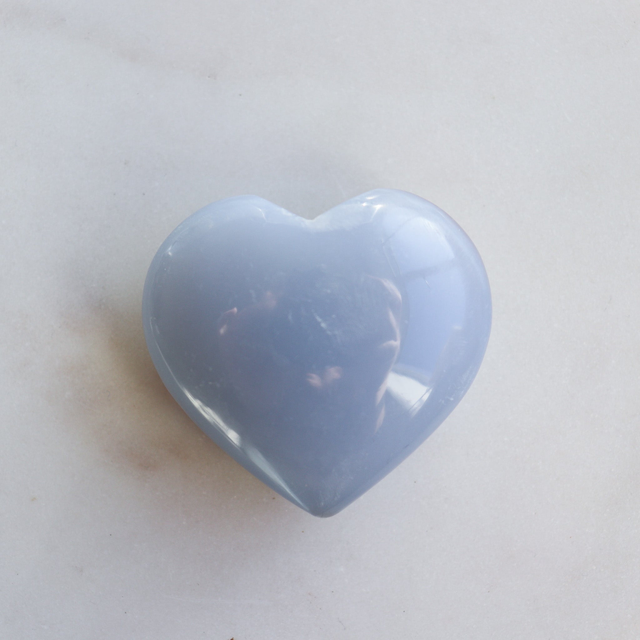 Blue Chalcedony Heart #1