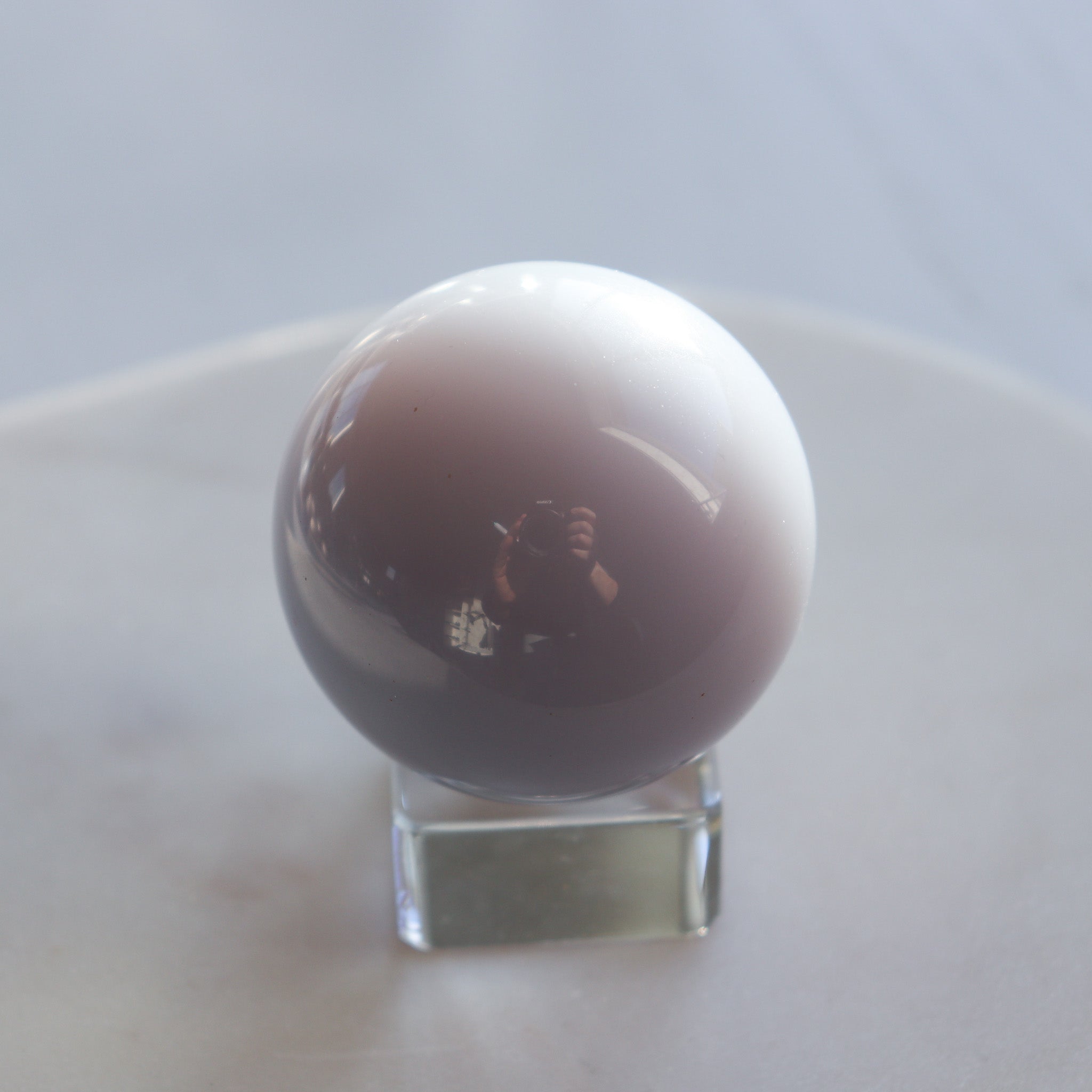 Blue Chalcedony Round Sphere