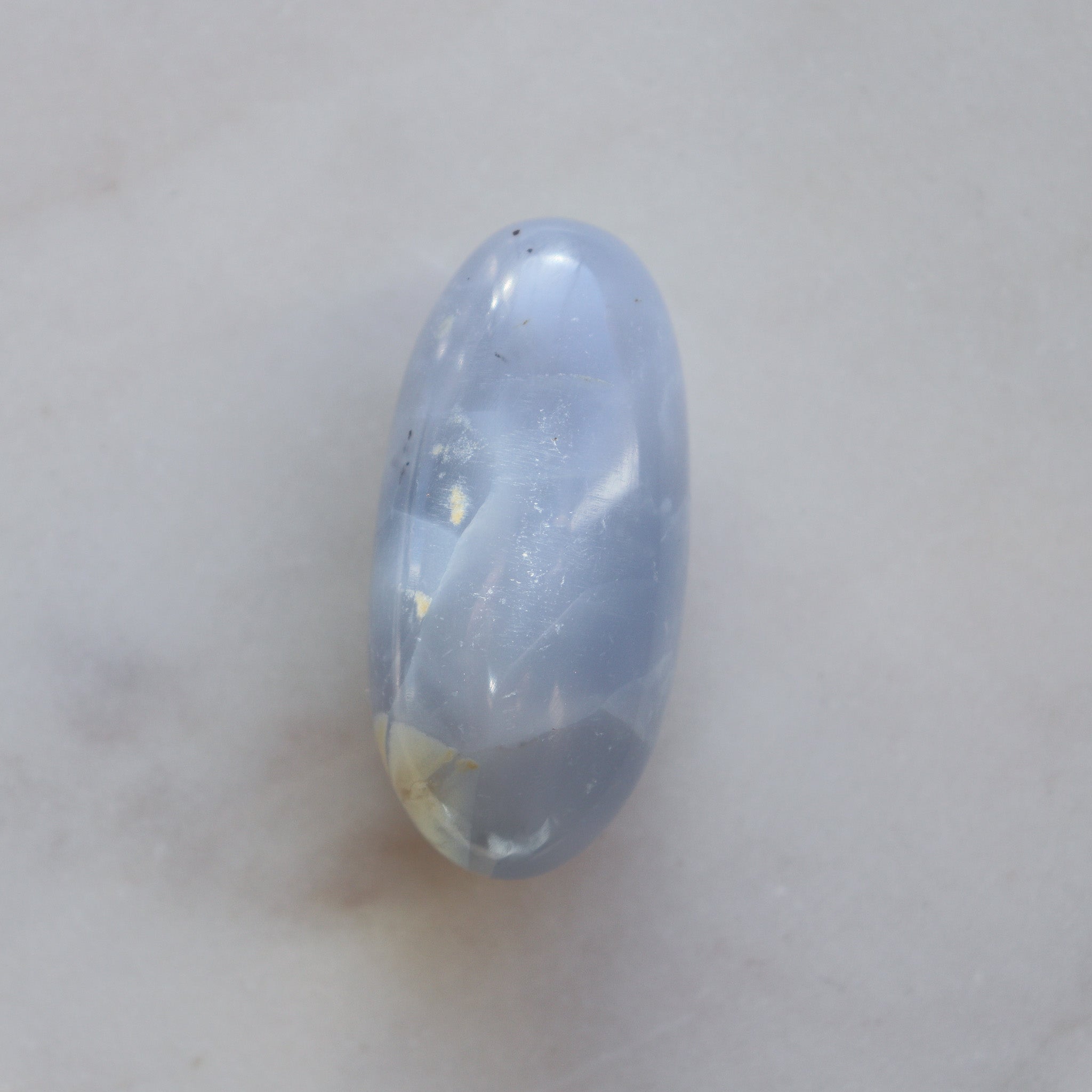 Blue Chalcedony Round Shiva #1