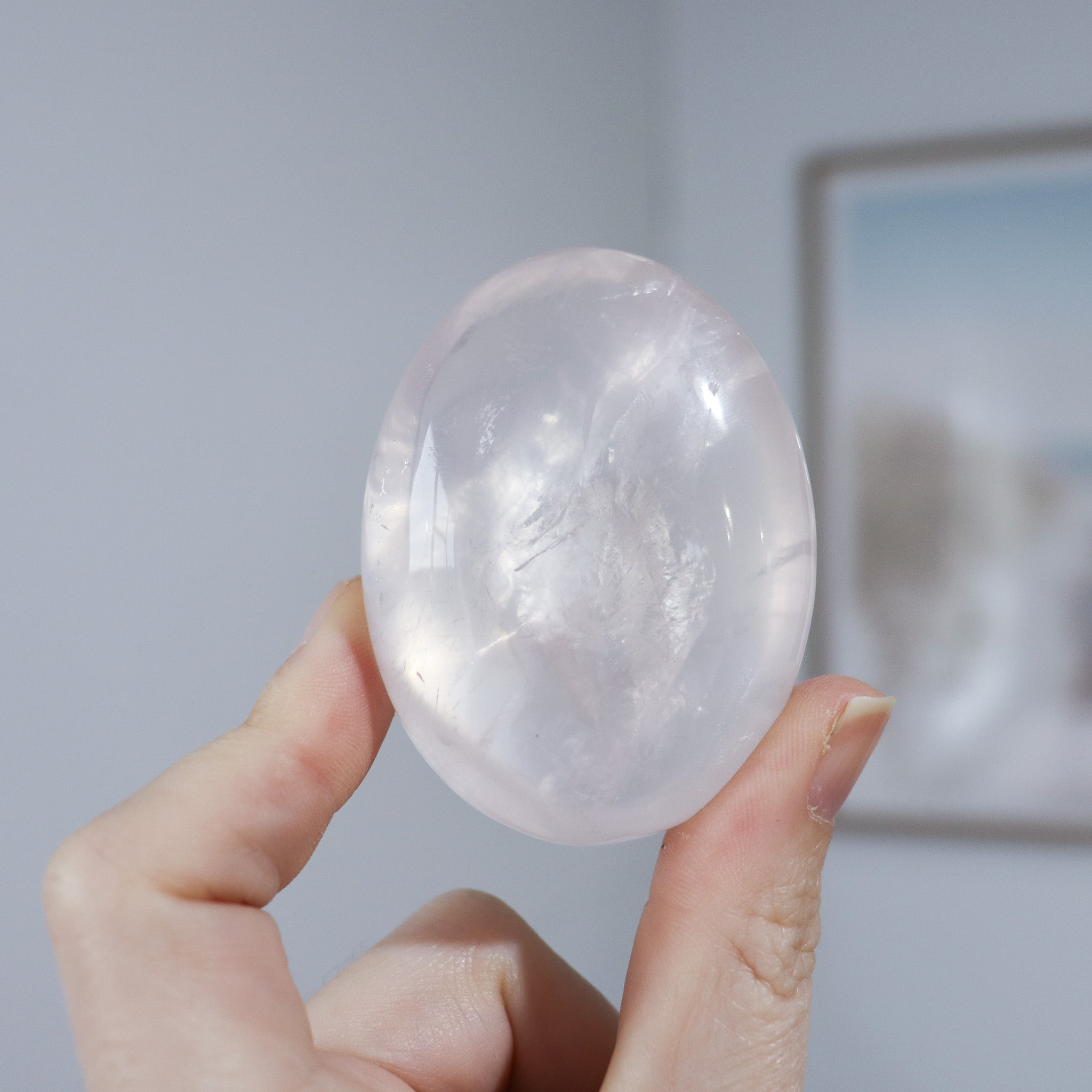 A Grade Rose Quartz Star Palm #2
