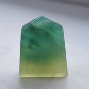 Lemon Lime Fluorite Point #a
