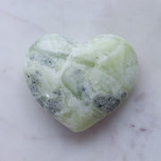 Green Pistachio Banded Calcite Flame #b