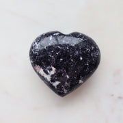 A Grade Lepidolite Heart #a