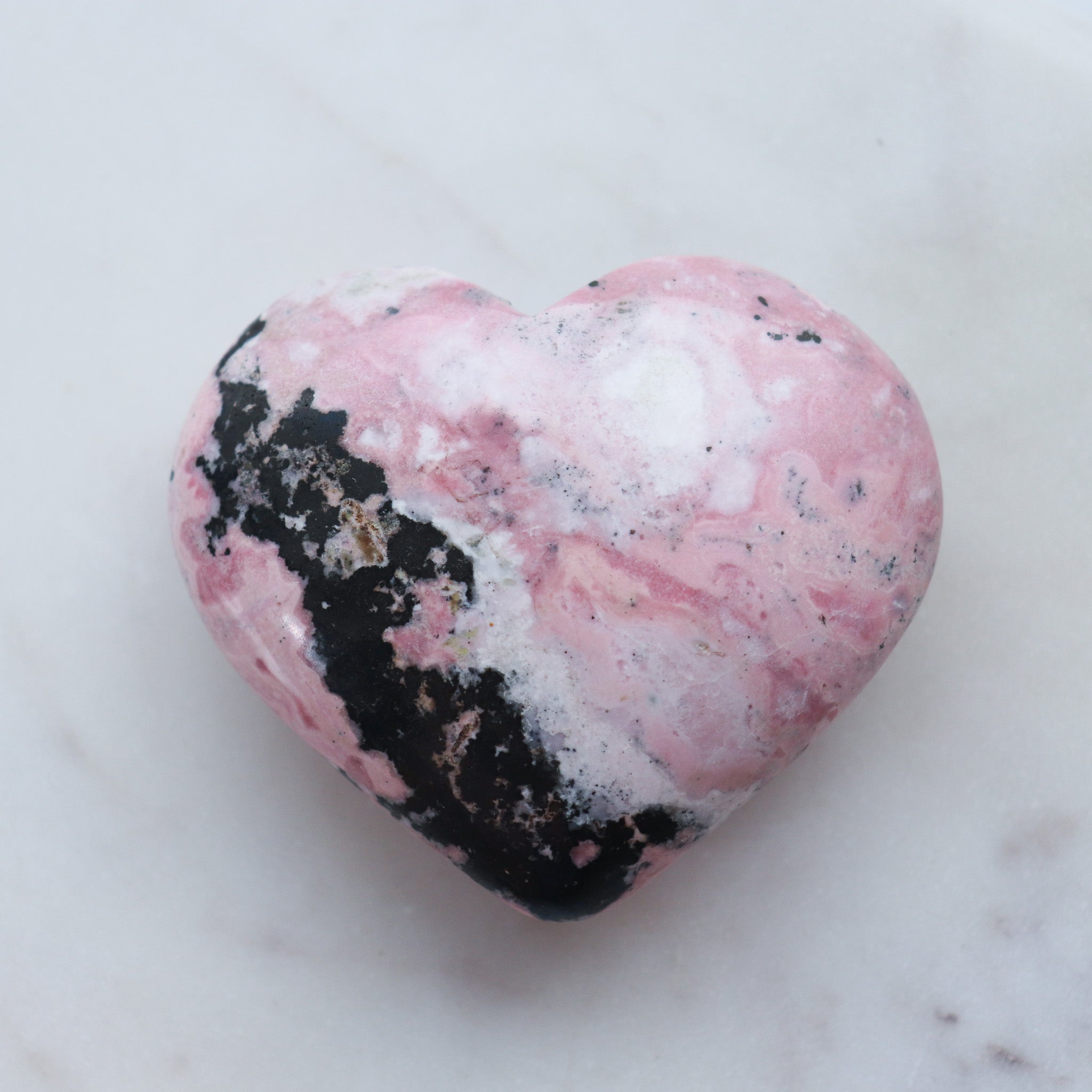 Rhodonite Heart #a