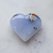 Blue Chalcedony Heart #b