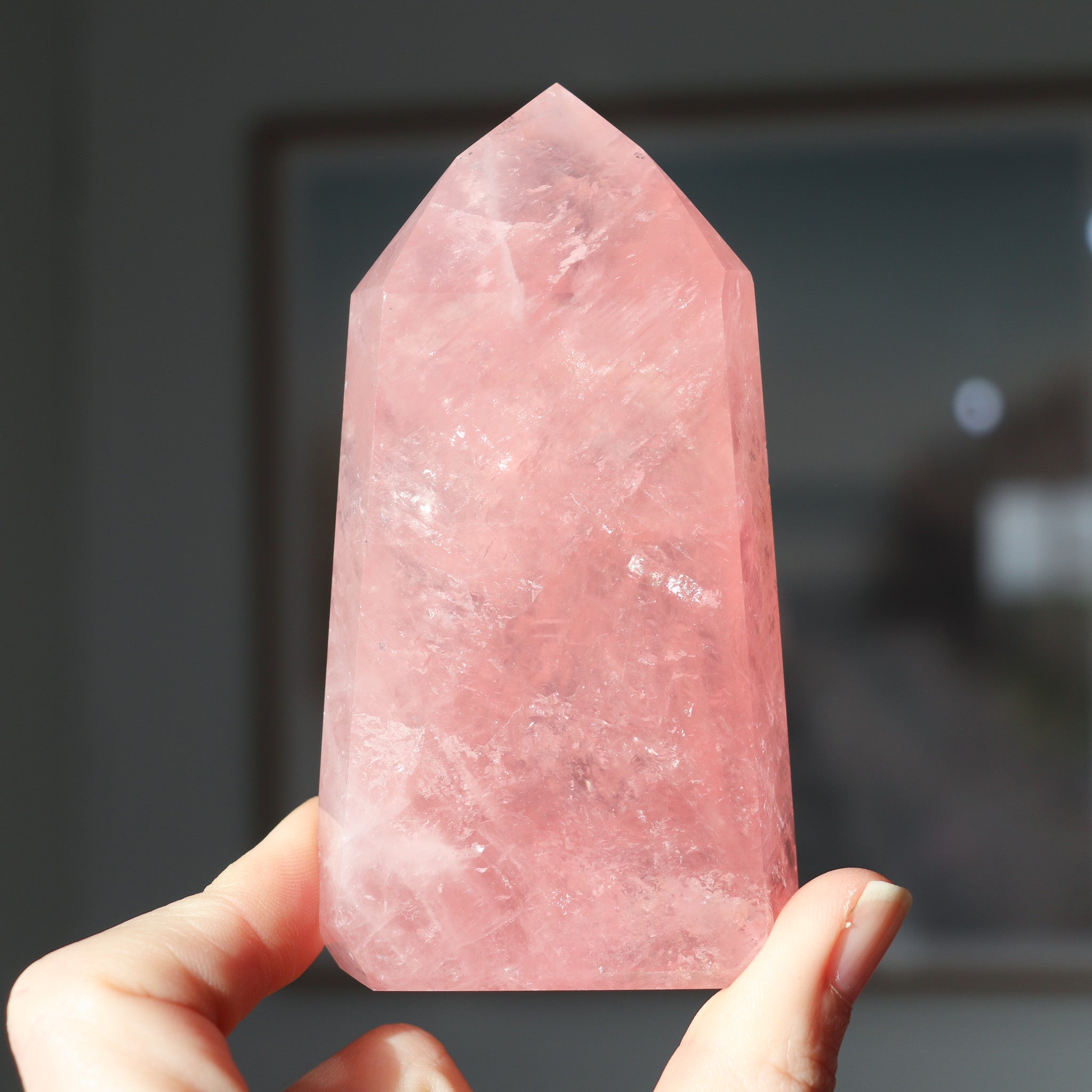 AA Rose Quartz Point #a