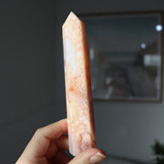 Carnelian Flower Agate Tower #b